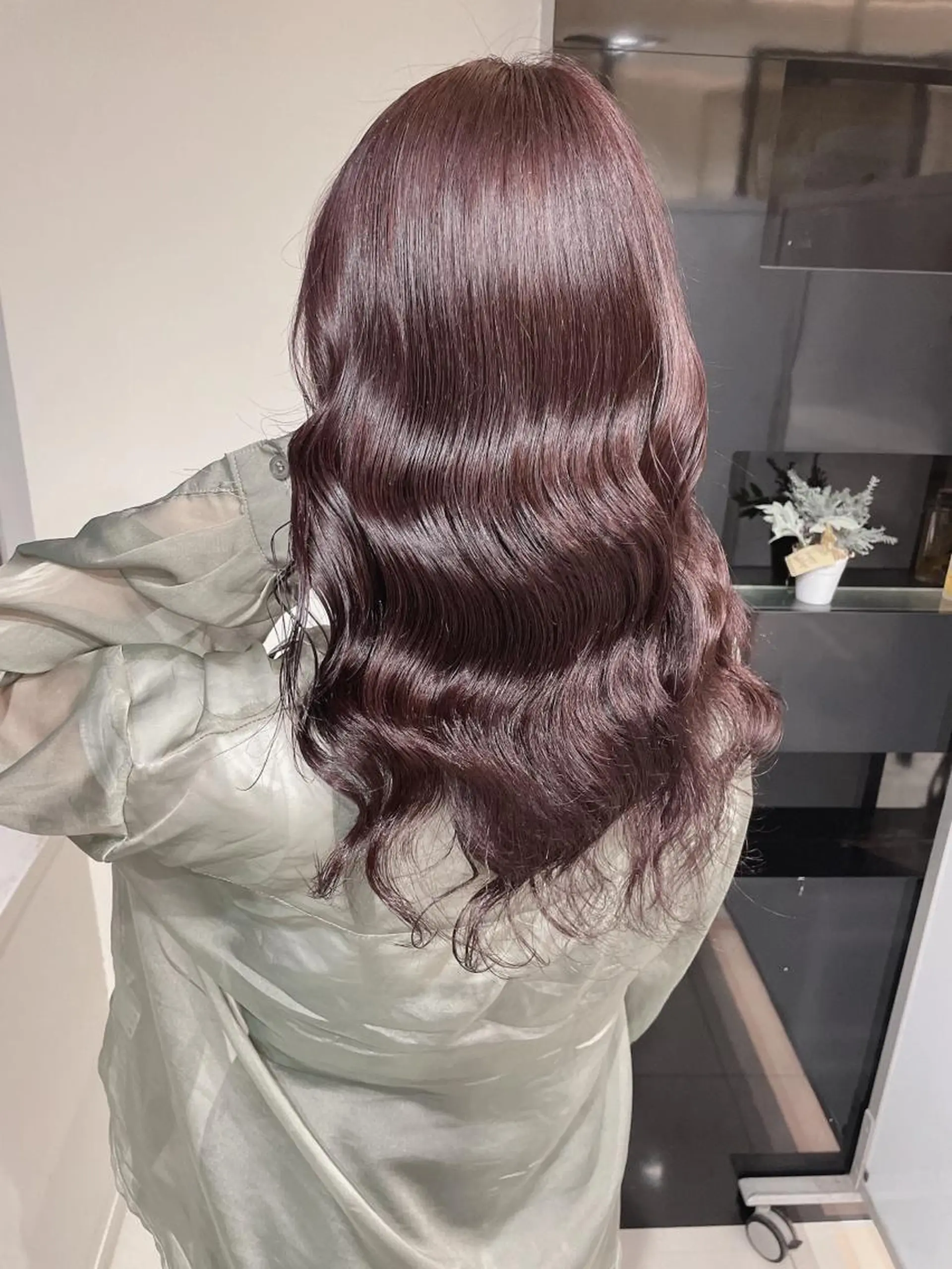 セミロング カラー ヘアカラー トリートメント ヘアセット 髪質改善カラー🦋 田村のヘアスタイル
