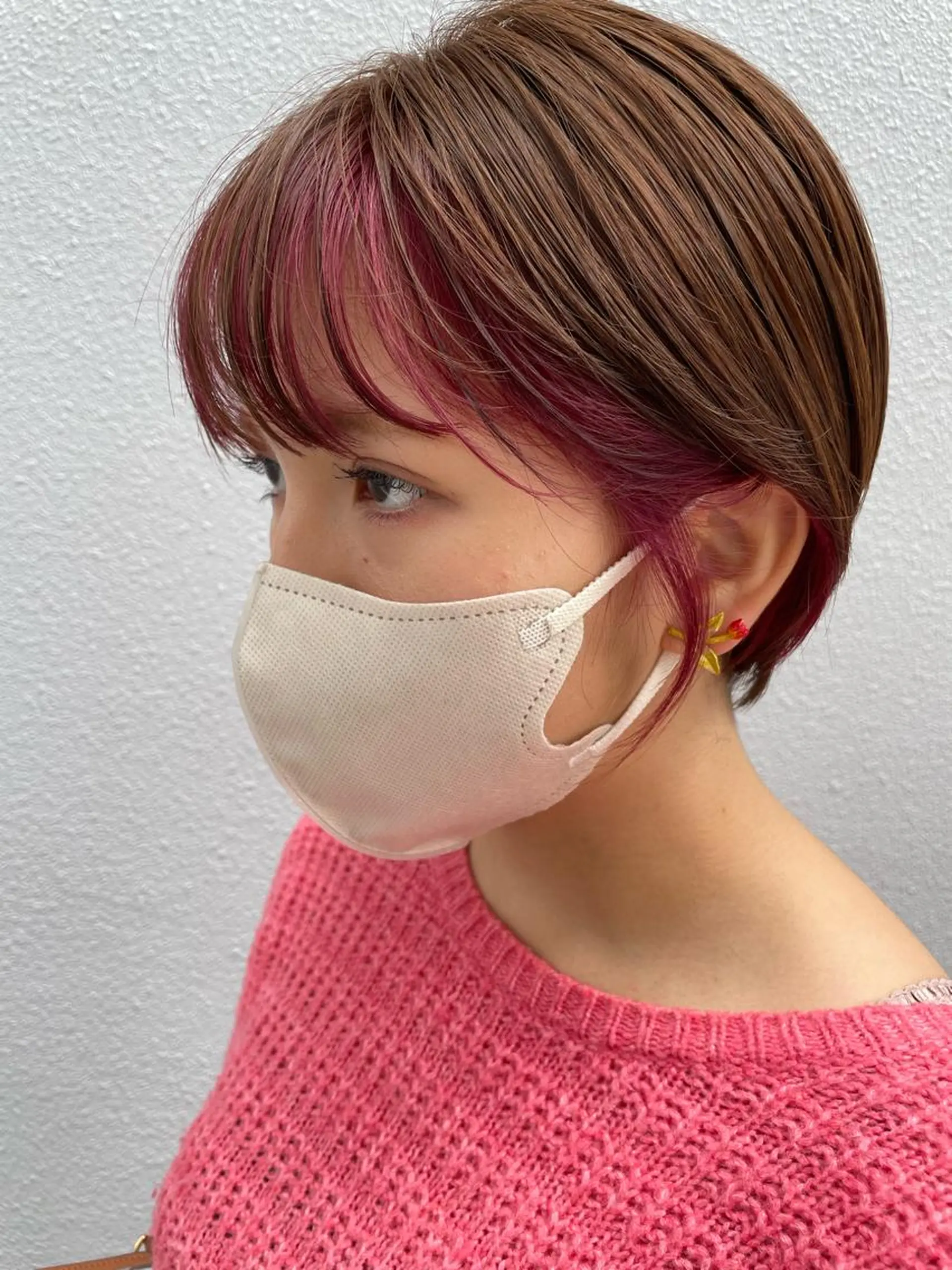 ショート 切りっぱなしボブ ショートボブ 丸みショート ミストバング ボブ カット ヘアカラー トリートメント C’LD hair  produce /シールドヘア所属・モテ髪/ボブ/ショー ト/アダチフウトのヘアスタイル