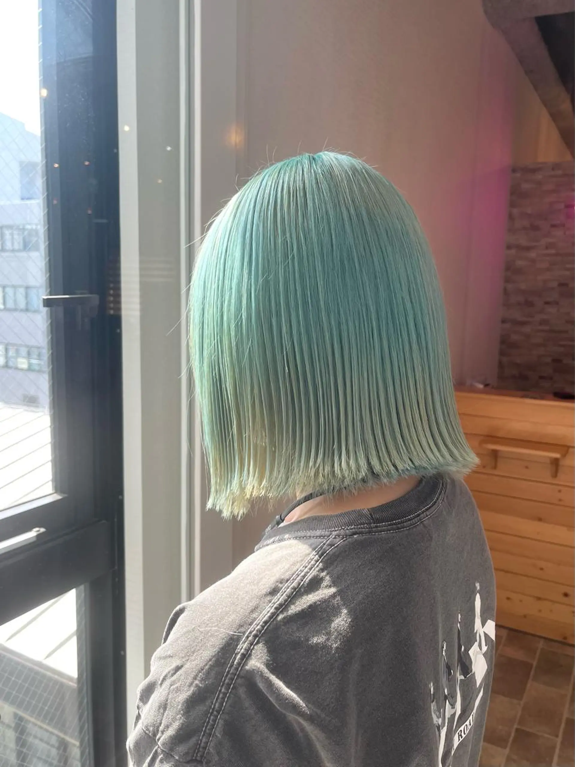 ミディアム カラー ヘアカラー&縮毛矯正 STAR☆RIVERのヘアスタイル