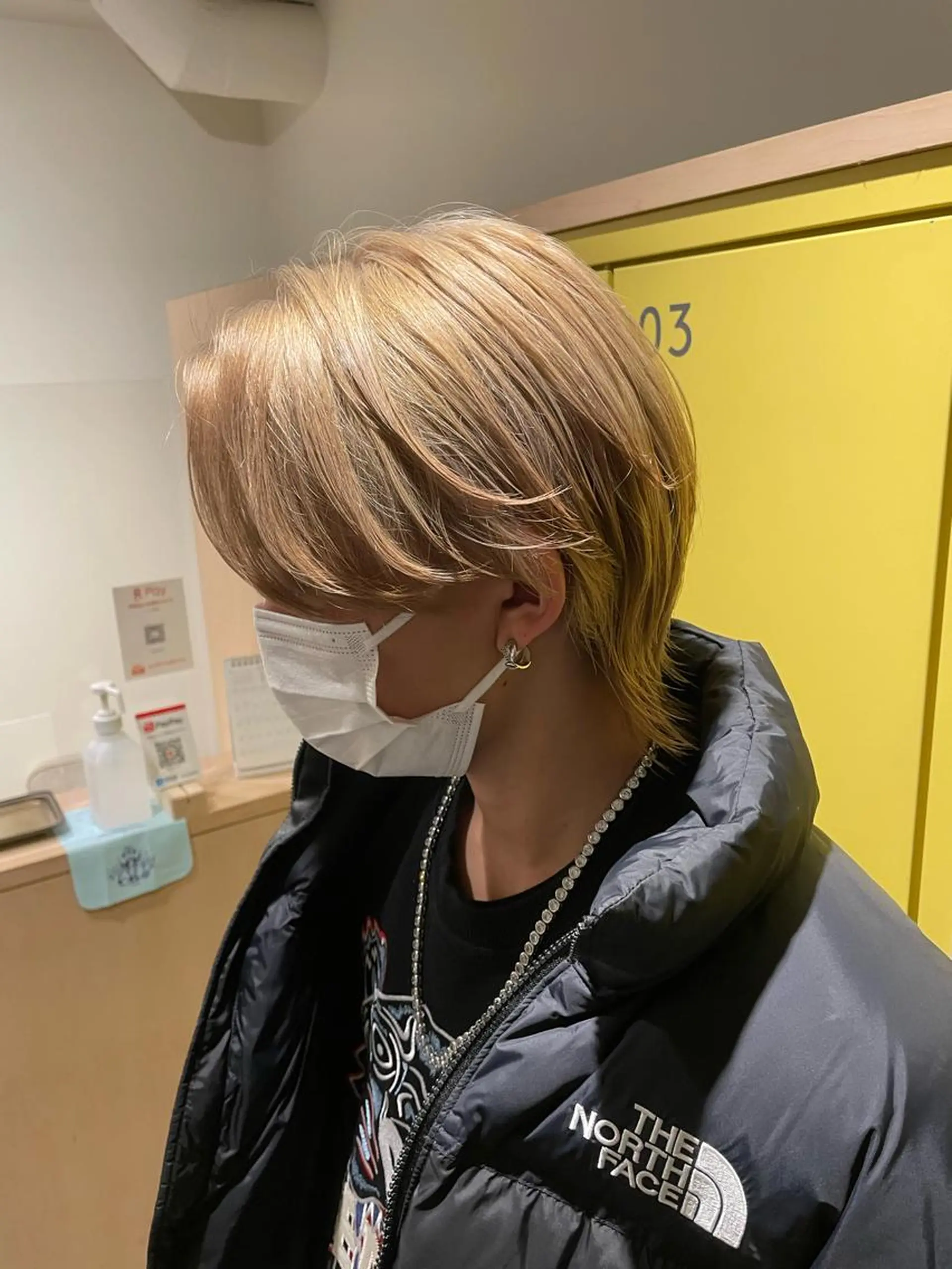 カラー メンズ ベージュカラー ホワイトベージュ 渋谷/フェード/ 國分 翔のヘアスタイル