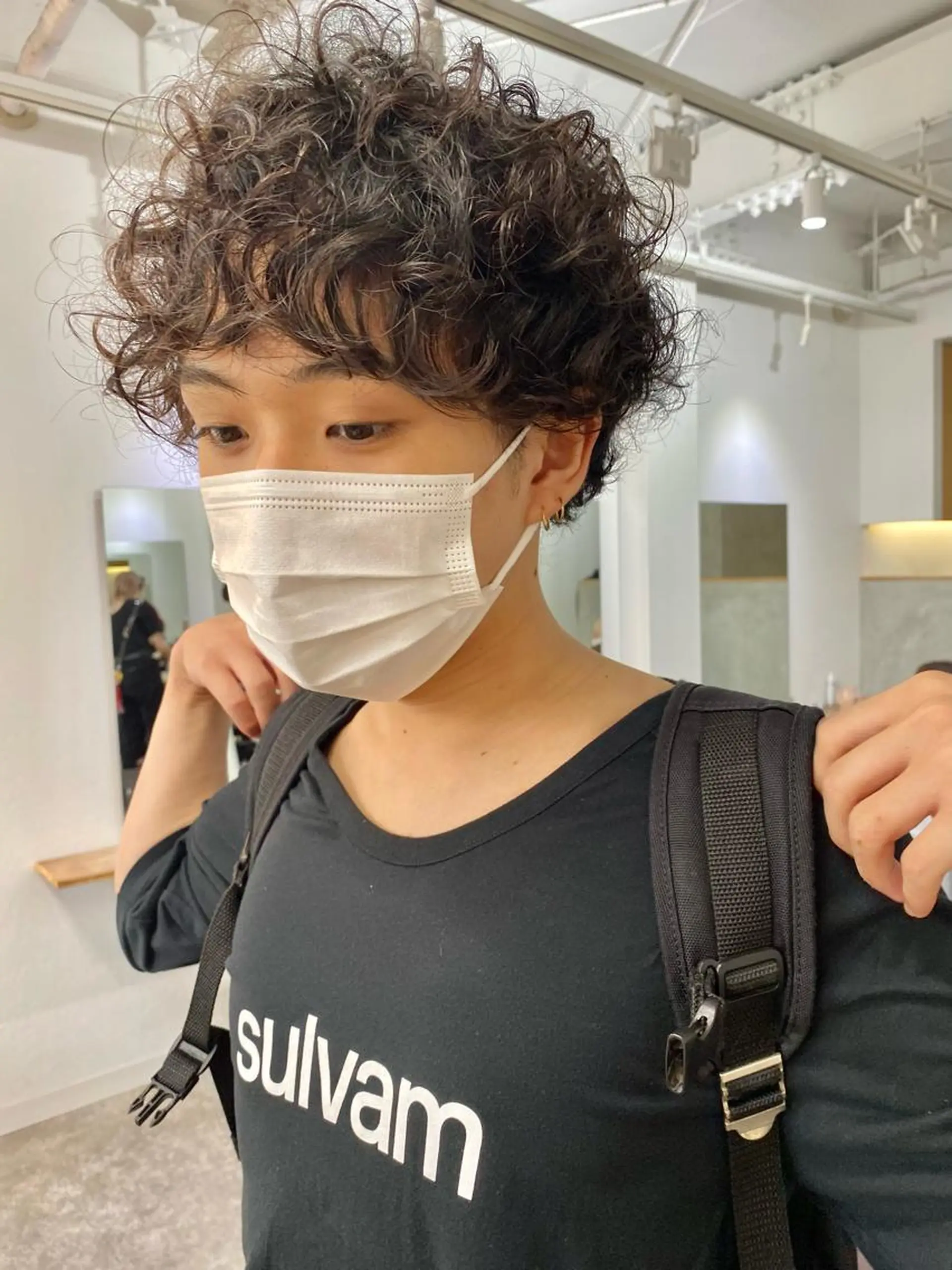 メンズ カット ヘアカラー トリートメント 森貴裕/ベージュ/ パーマ/オリーブのヘアスタイル