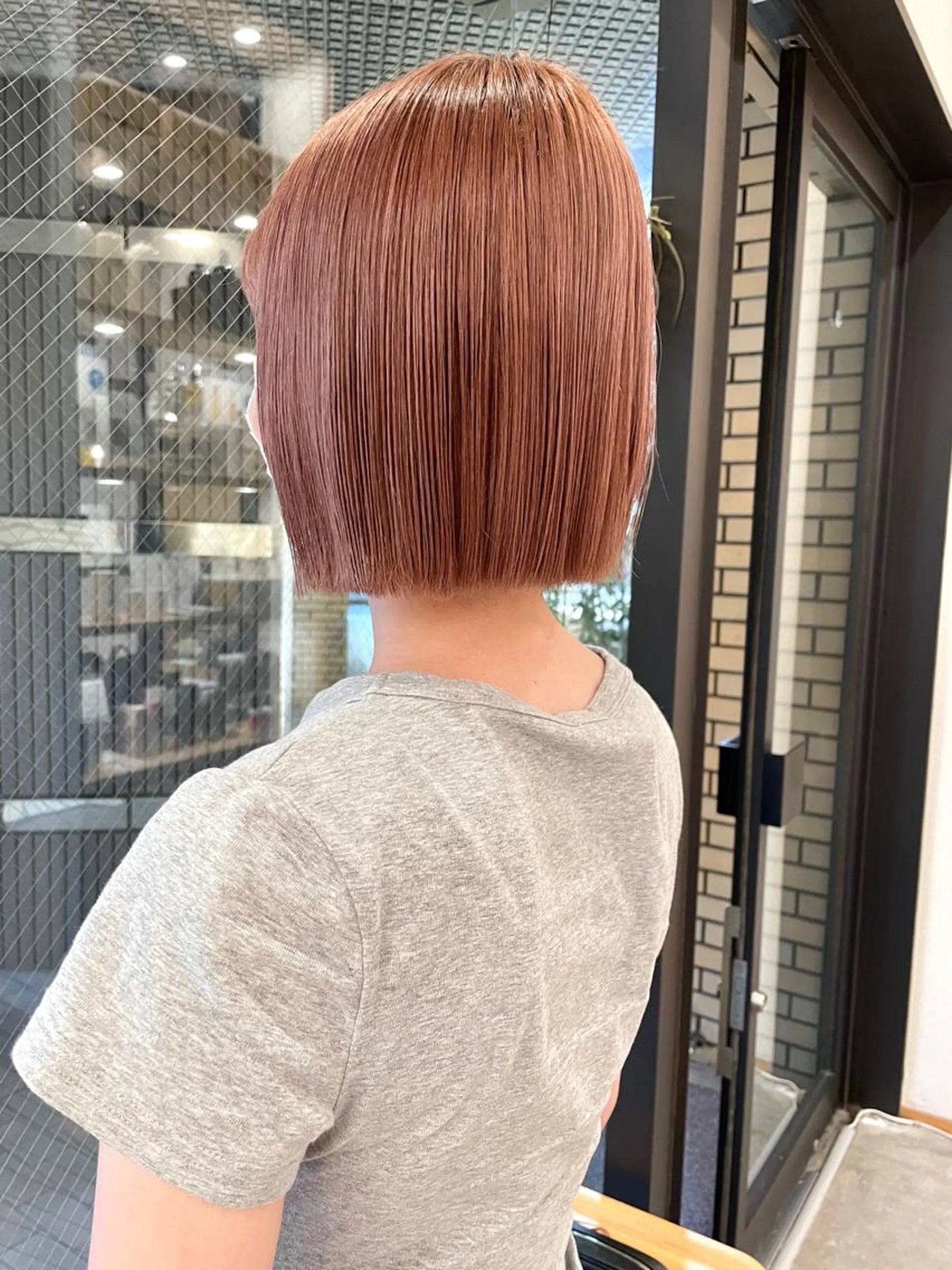 ショート カラー ベージュカラー ピンクカラー ピンクベージュ ヘアカラー トリートメント 城　健太郎 💎ハイトーンのヘアスタイル