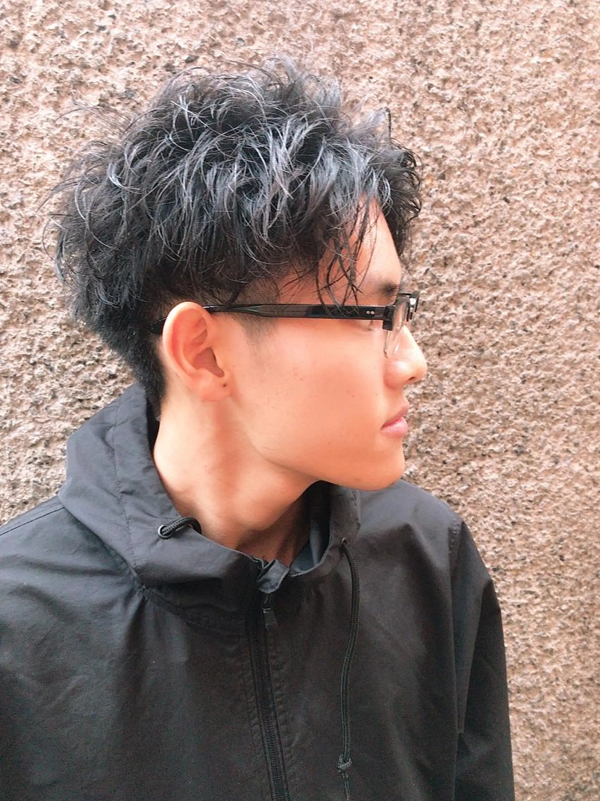 ショート カラー パーマ ヘアアレンジ メンズ カット パーマ ちこ .のヘアスタイル