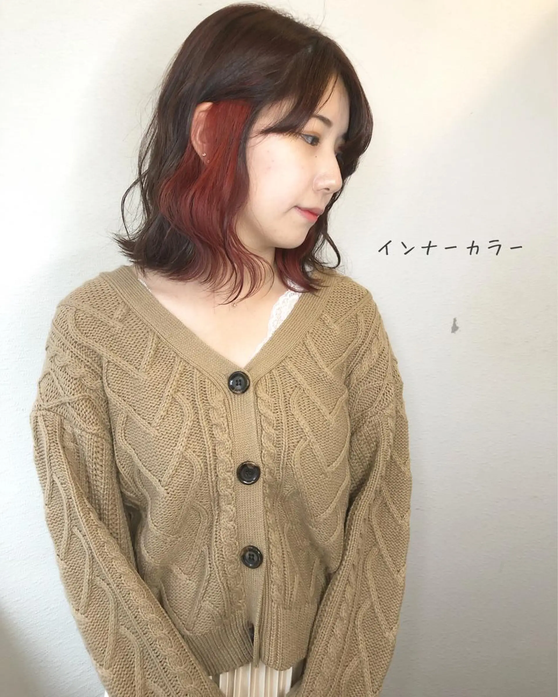 ミディアム カラー ブリーチ あさだ しゅうたろうのヘアスタイル