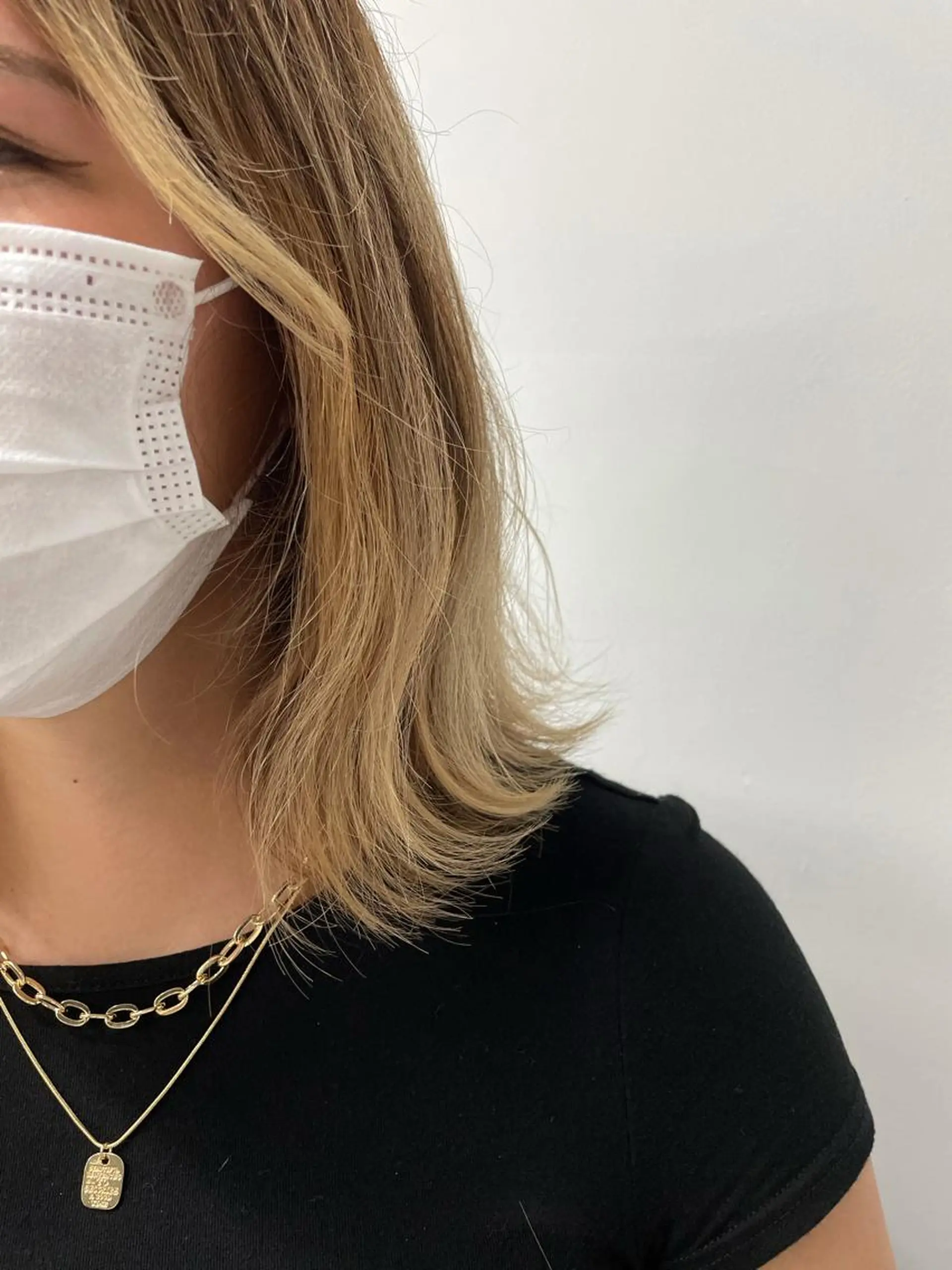 ミディアム ヘアアレンジ 縮毛矯正/髪質改善/ ブリーチ毛/木元渓太のヘアスタイル