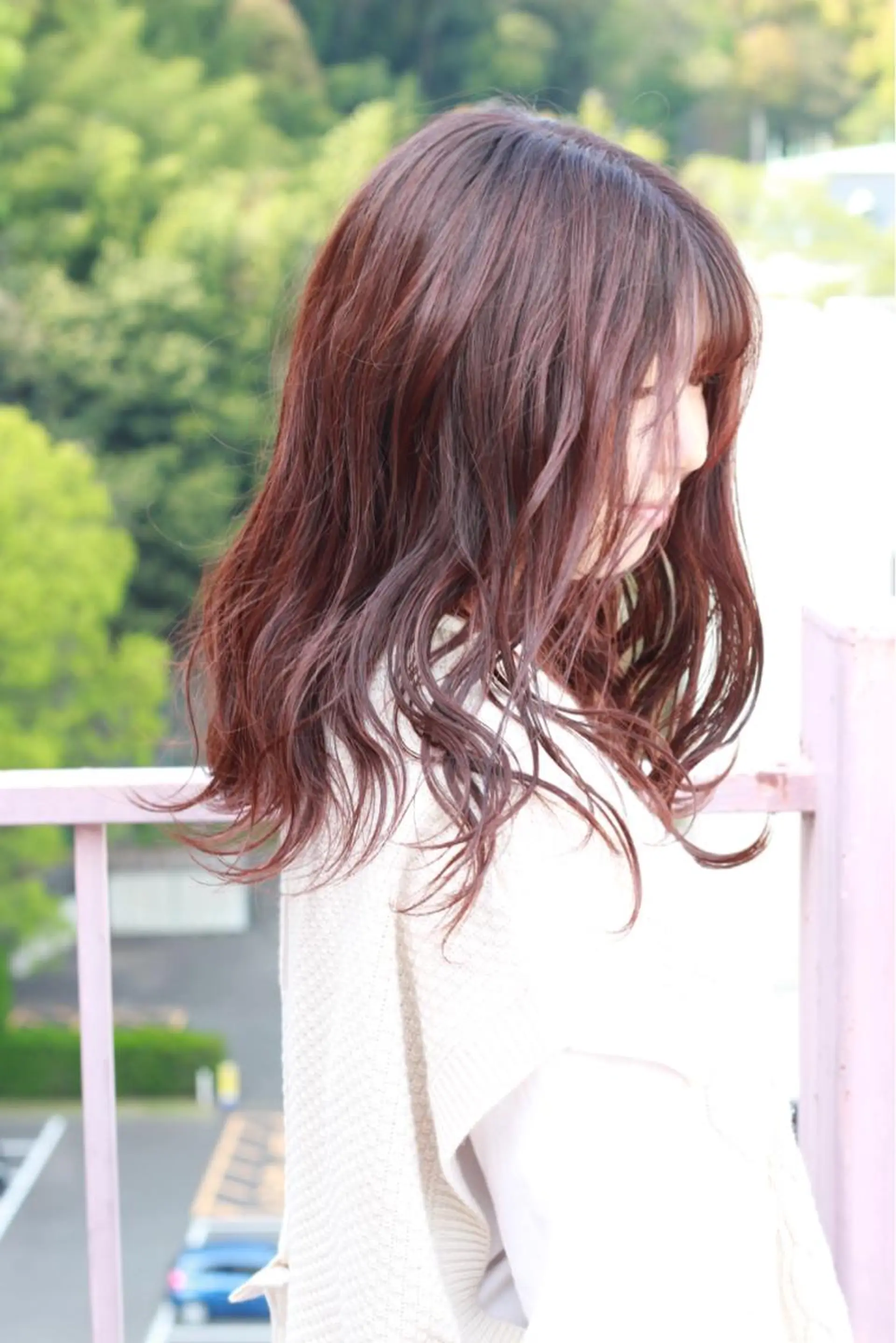 ミディアム カラー ピンクカラー ヘアカラー Viage （ビアージュ）のヘアスタイル