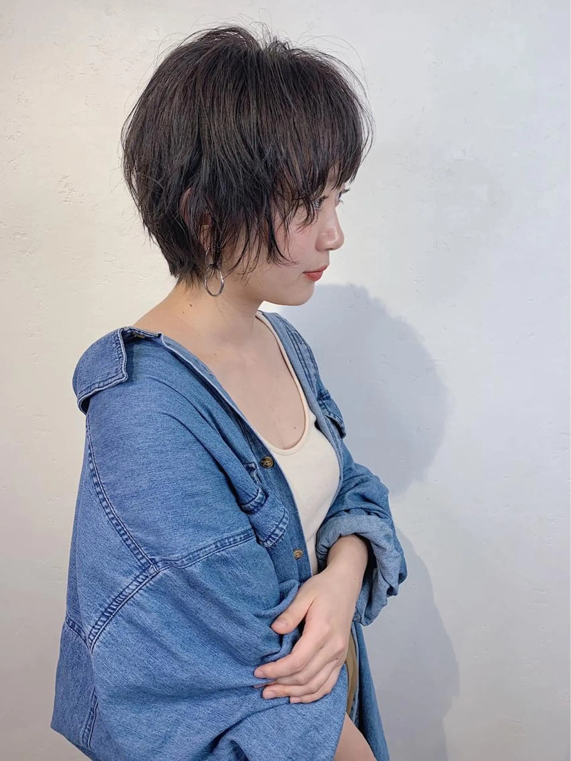 ショート ショートヘア ウルフカット _WHITE 天神店のヘアスタイル