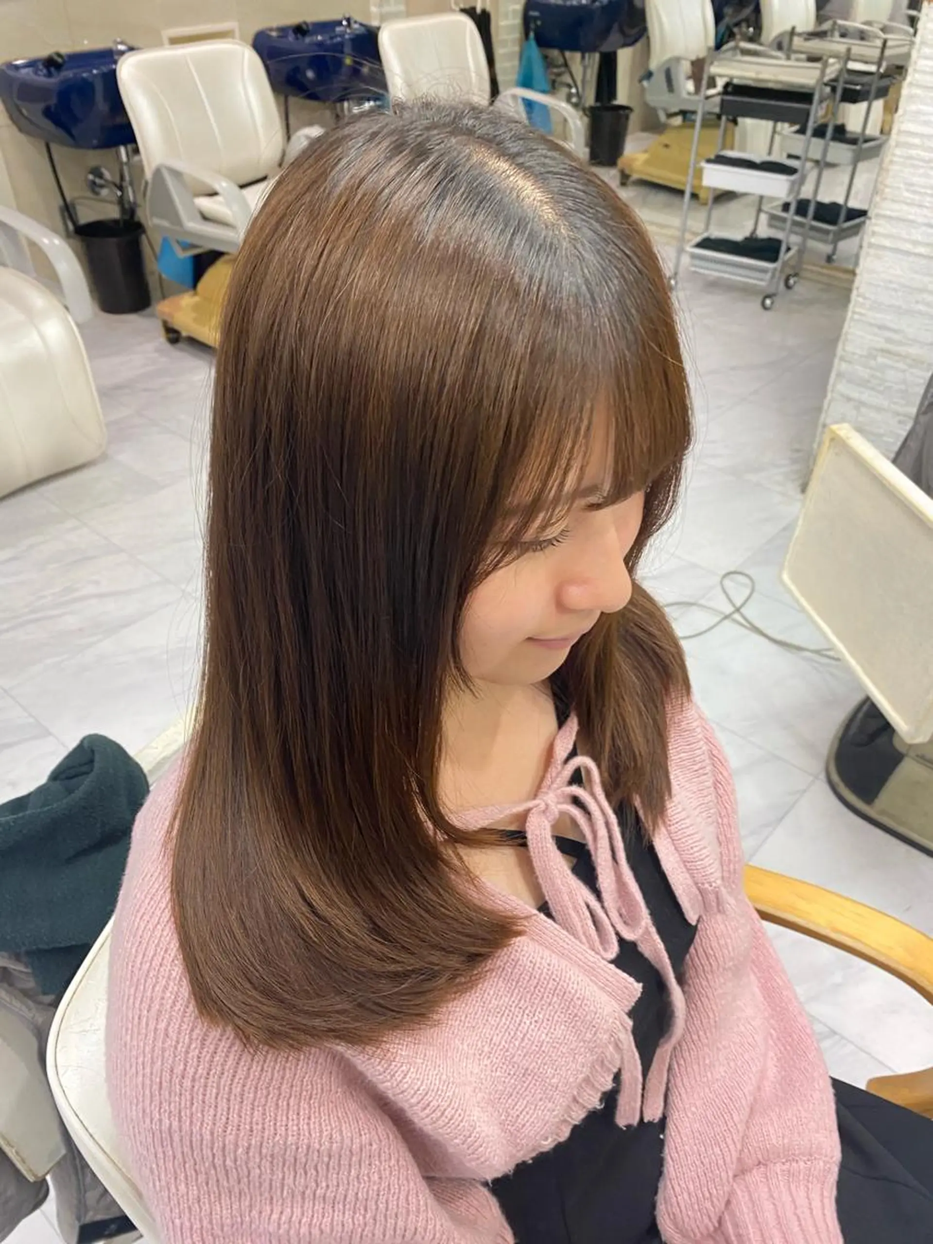 ロング レイヤーカット シャギー Zina 大宮所属・目黒 碧人のヘアスタイル