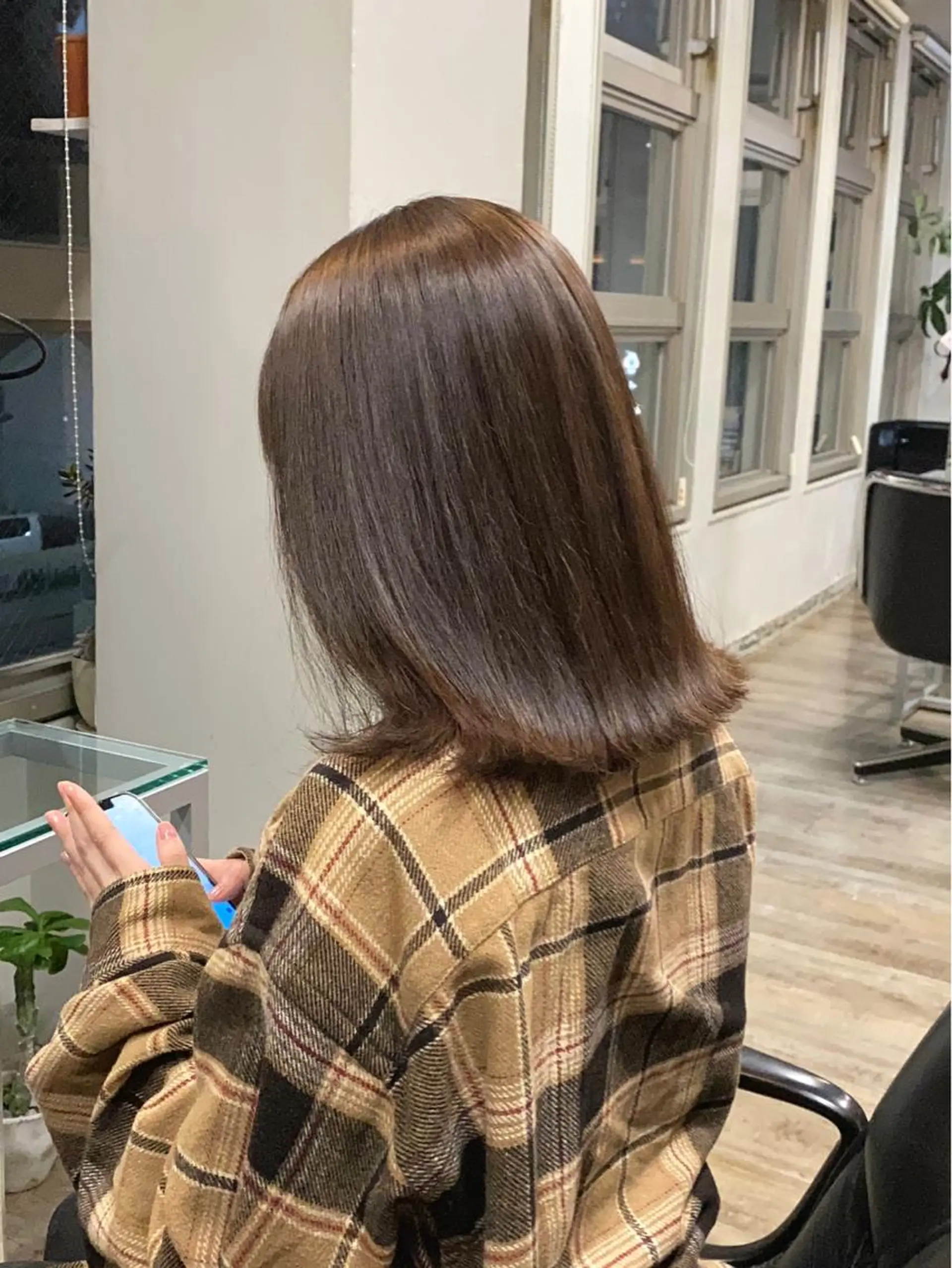 カラー ベージュカラー オレンジ オレンジベージュ や ぎ /似合わせ カラー/神戸美容室のヘアスタイル