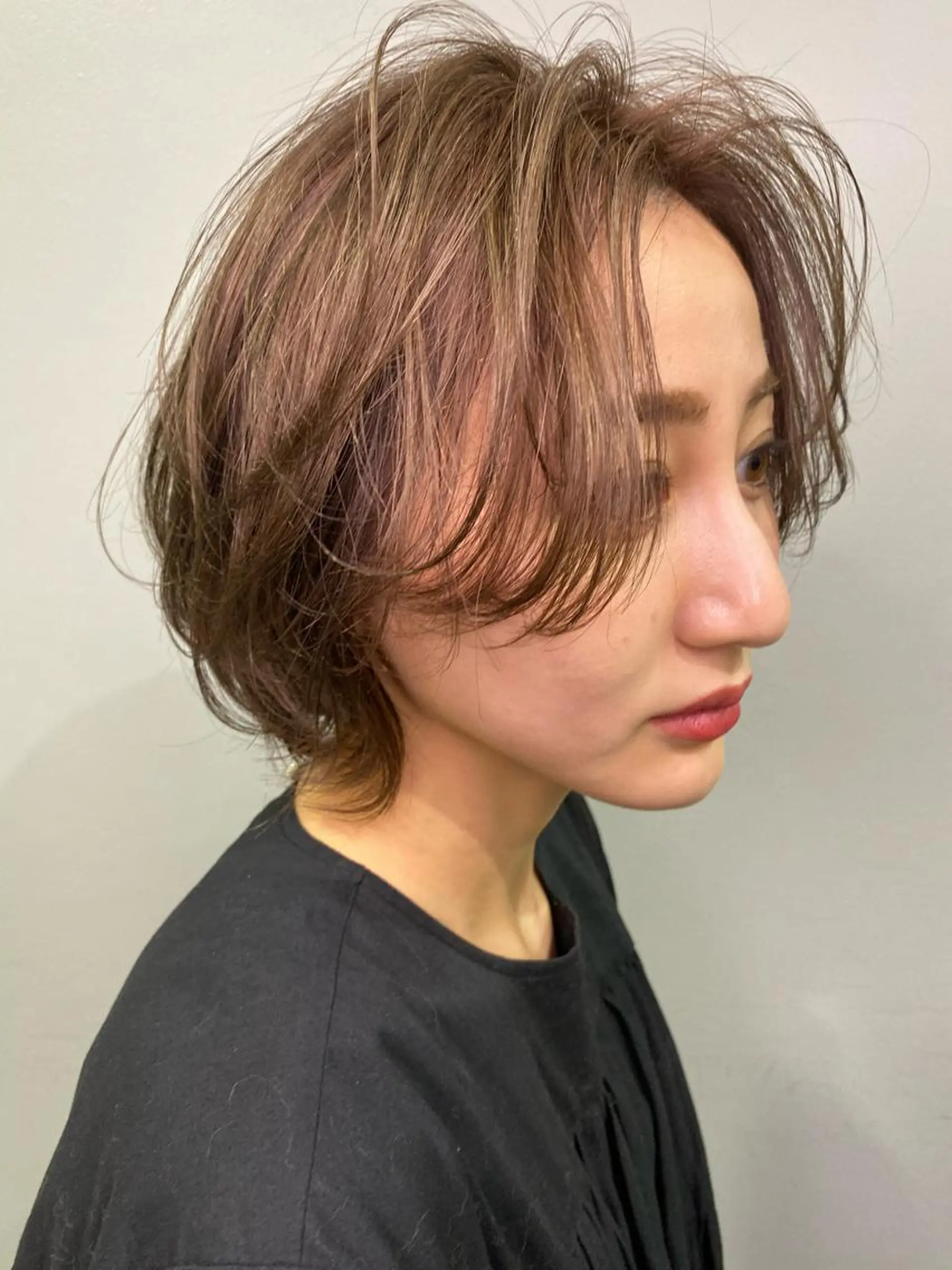 ショート カラー 低ダメージパーマ ケアパーマ/武田明大のヘアスタイル