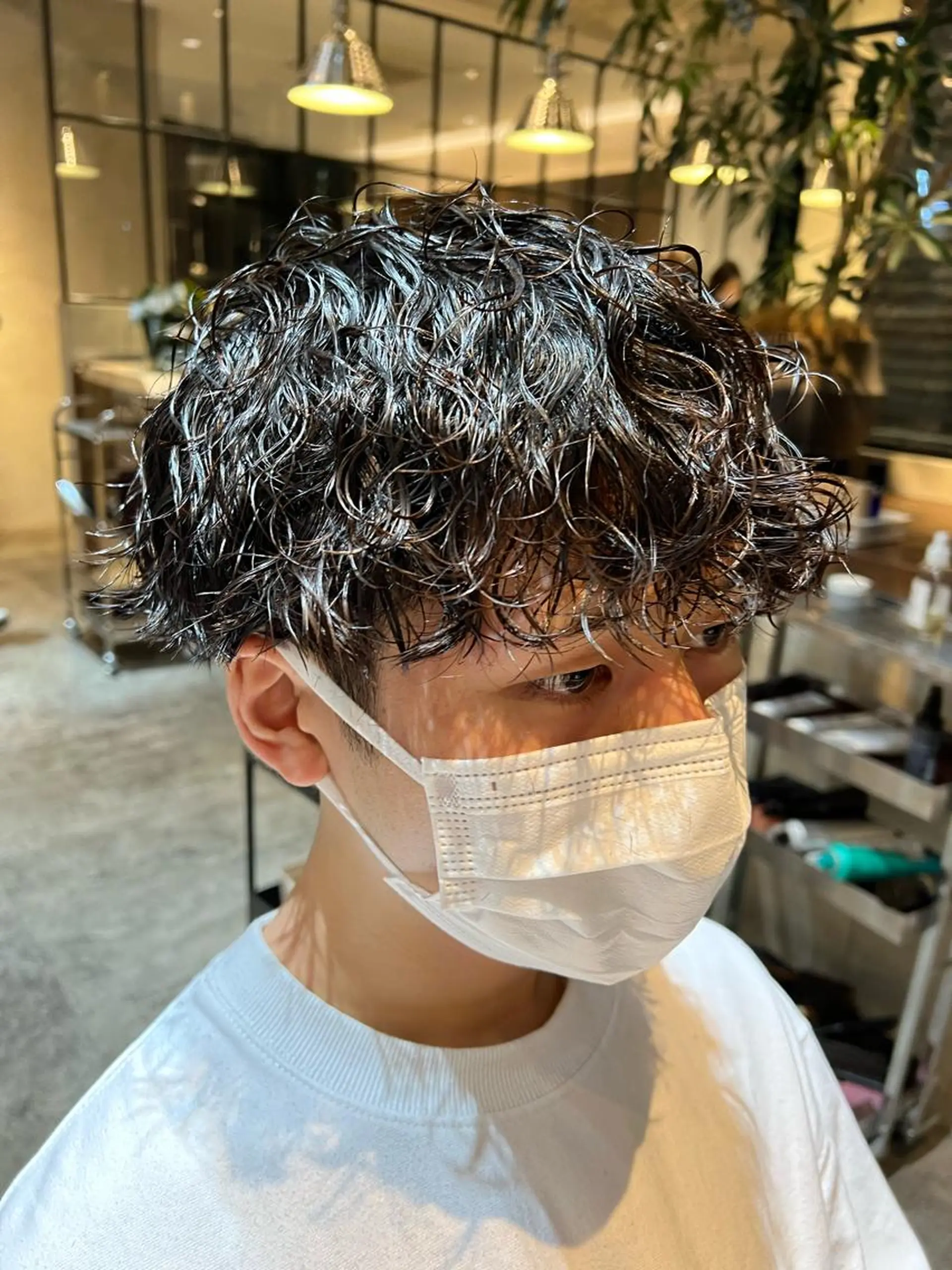 ショート パーマ メンズ メンズパーマ スパイラルパーマ カット パーマ トリートメント fifth JINGUMAE所属・波巻きスパイラルパー マ/シャドウパーマ駿のヘアスタイル