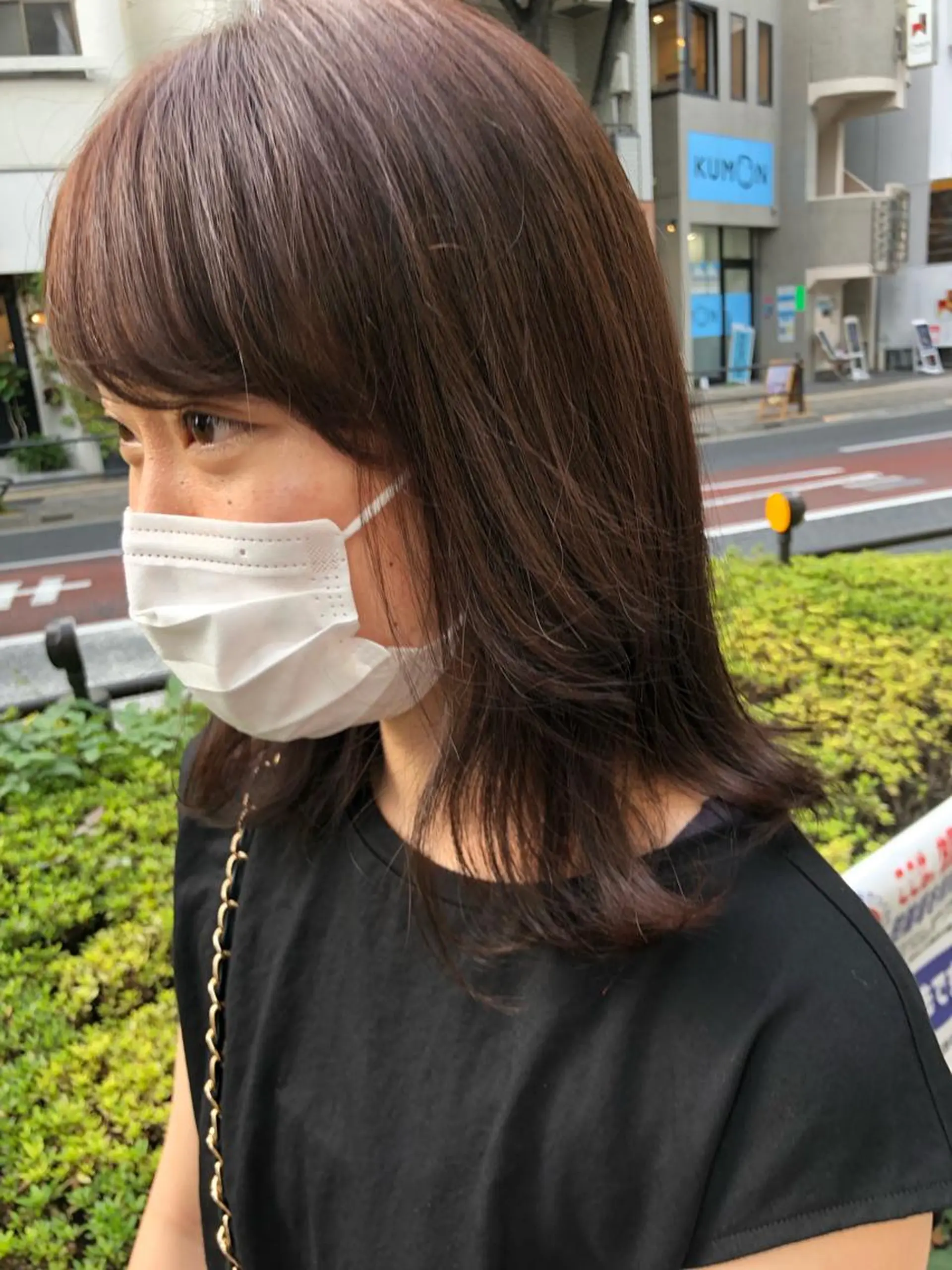 ショート カラー ヘアアレンジ ブラウンカラー チャンモリパーマ/韓 国/Minami🦋のヘアスタイル