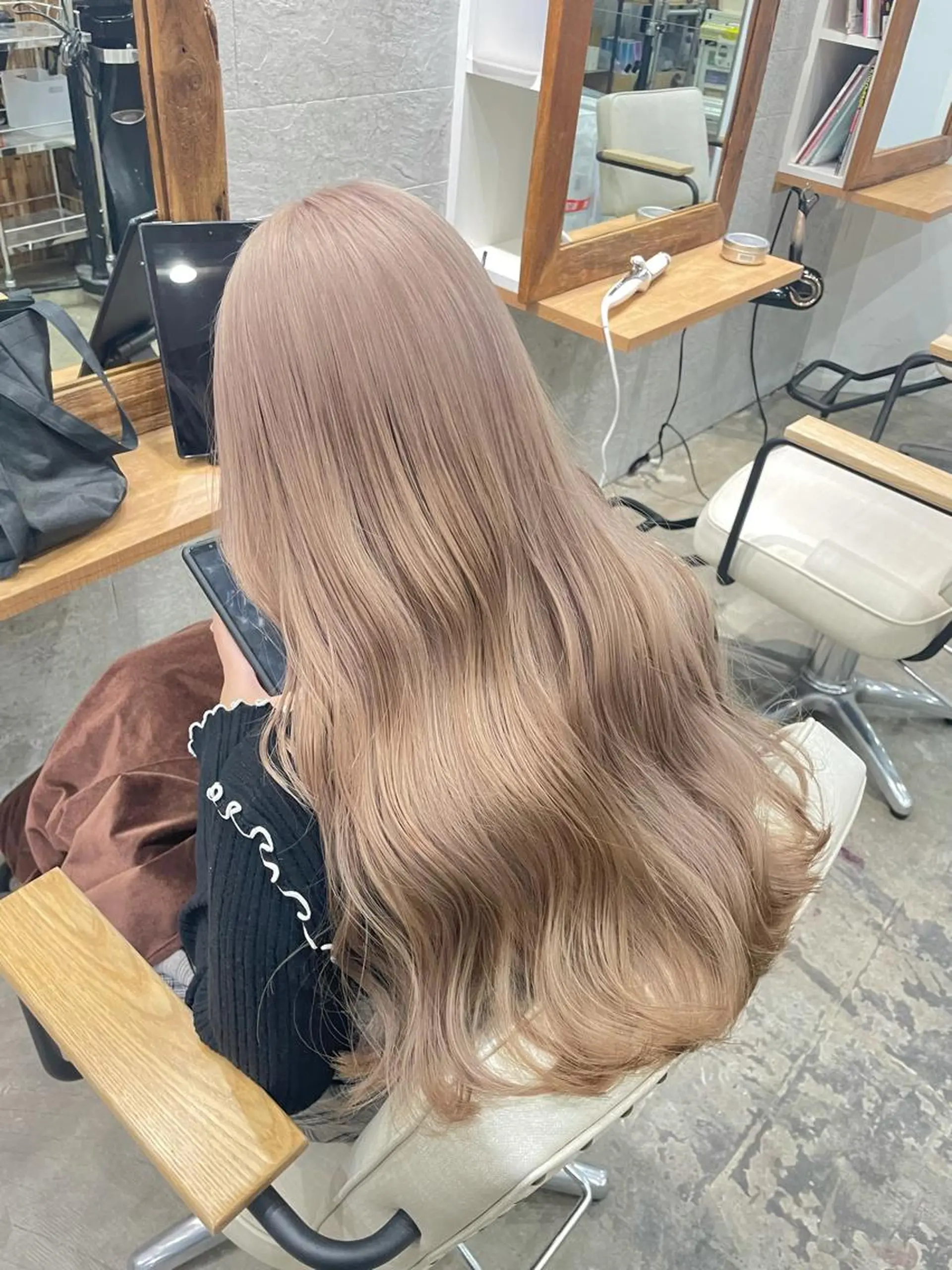 ロング カラーモデル募集 吉原佳穂💗のヘアスタイル