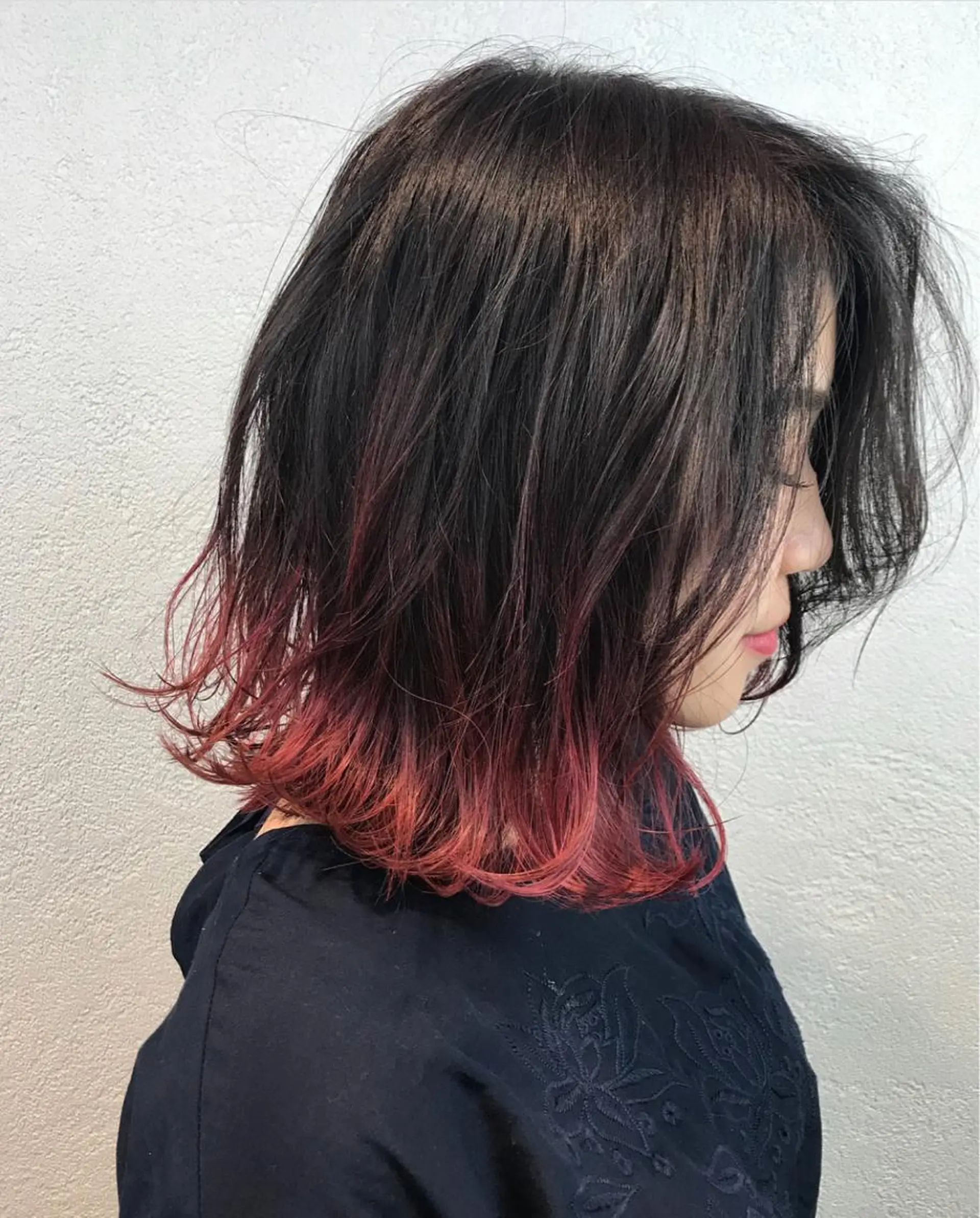 ショート カラー ピンクカラー レッドカラー カット ヘアカラー トリートメント デザインカラー🌈 高木リョウのヘアスタイル