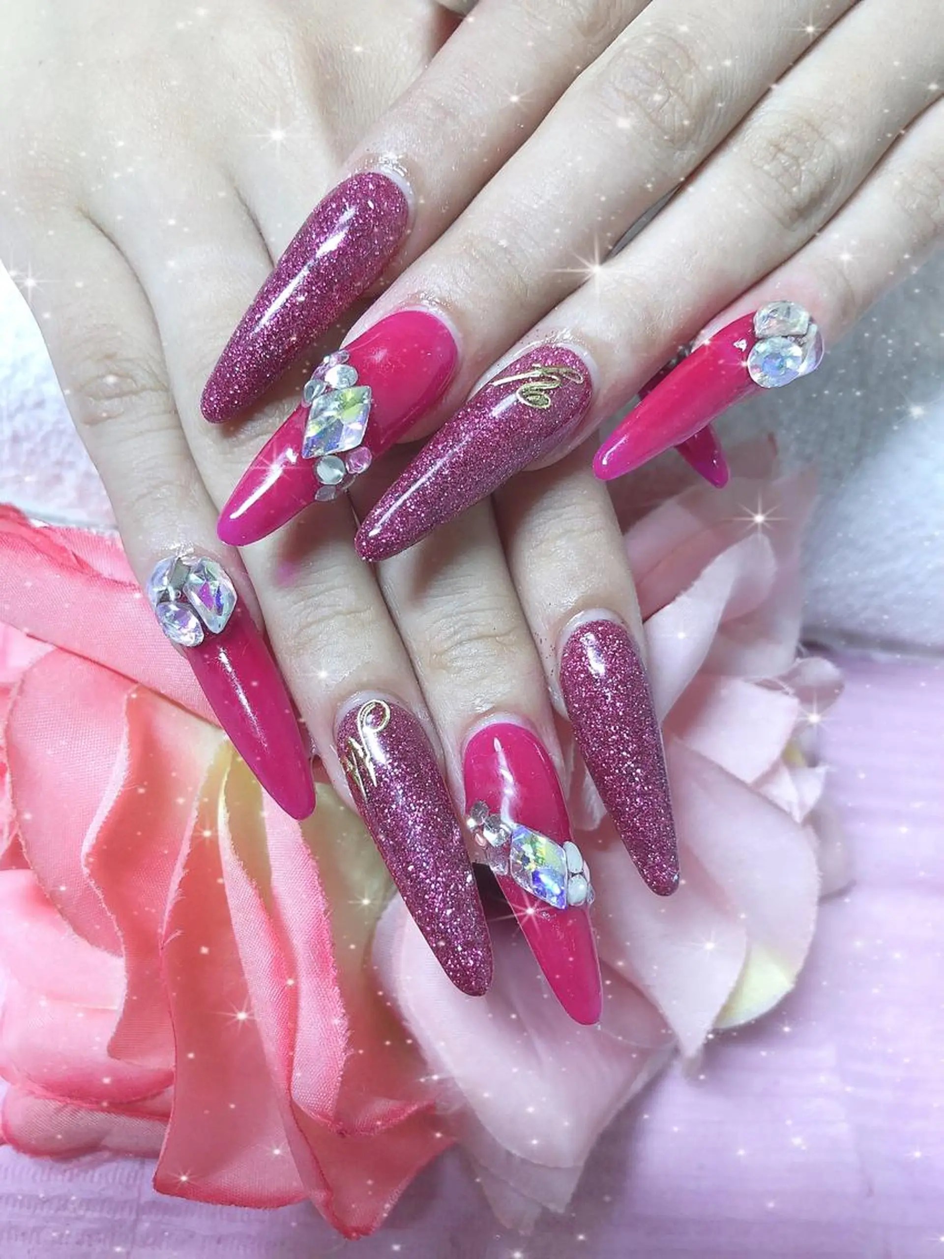 ロング ネイル ハンドネイル 《LB》ラブリエ Nail&eyeのマツエク・マツパデザイン