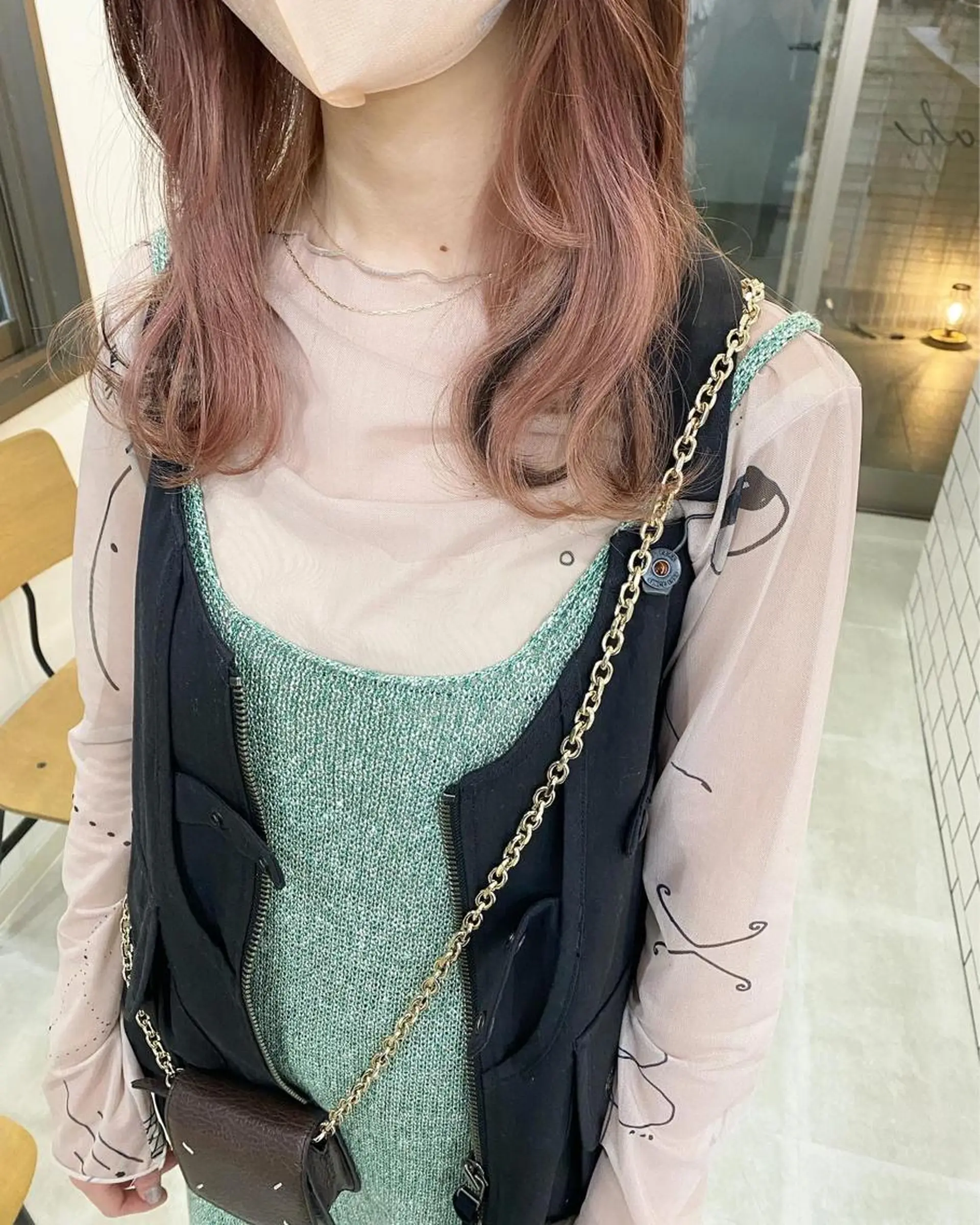 セミロング 川野 彩海のヘアスタイル