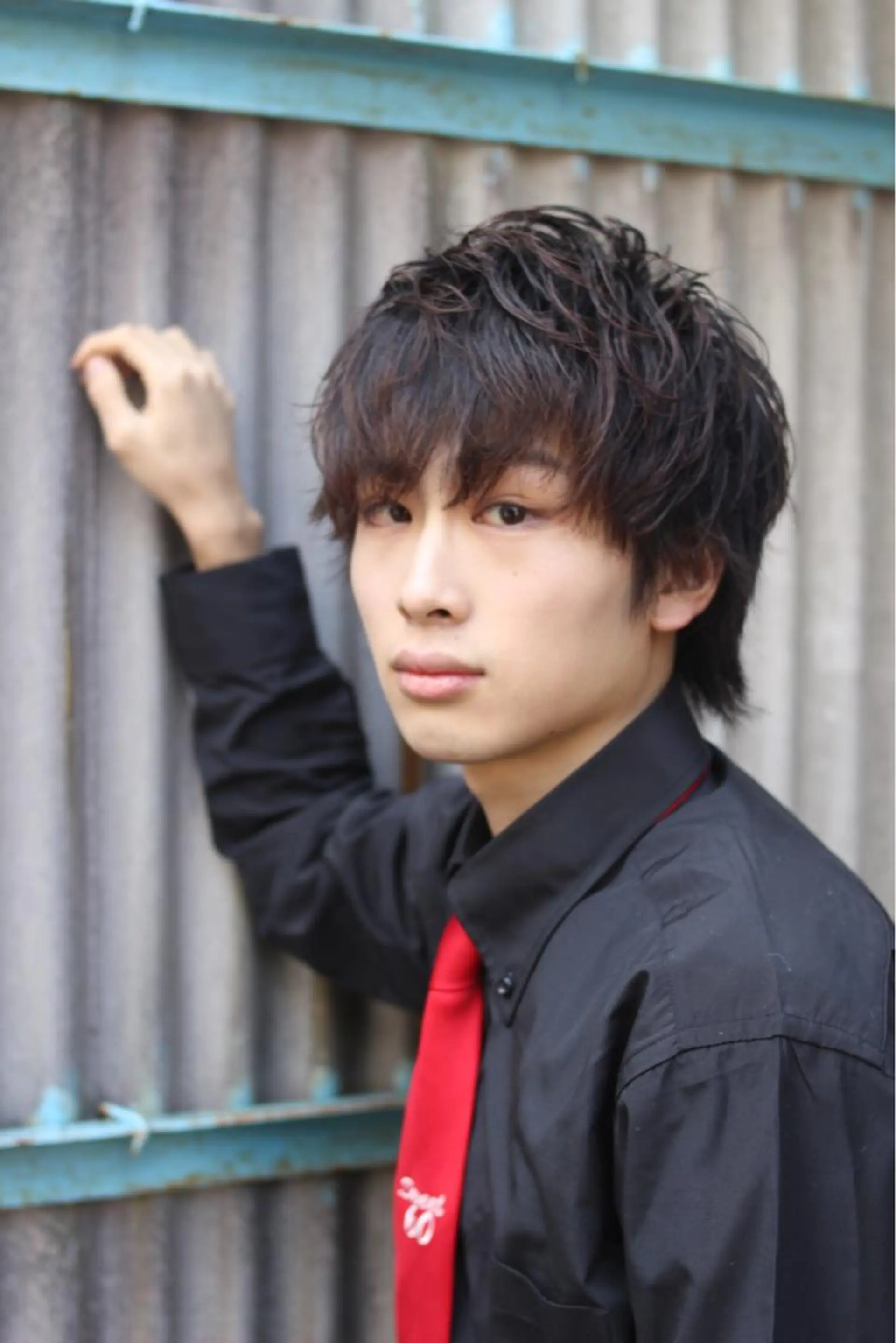 ミディアム カラー パーマ メンズ .HIROSHI .のヘアスタイル