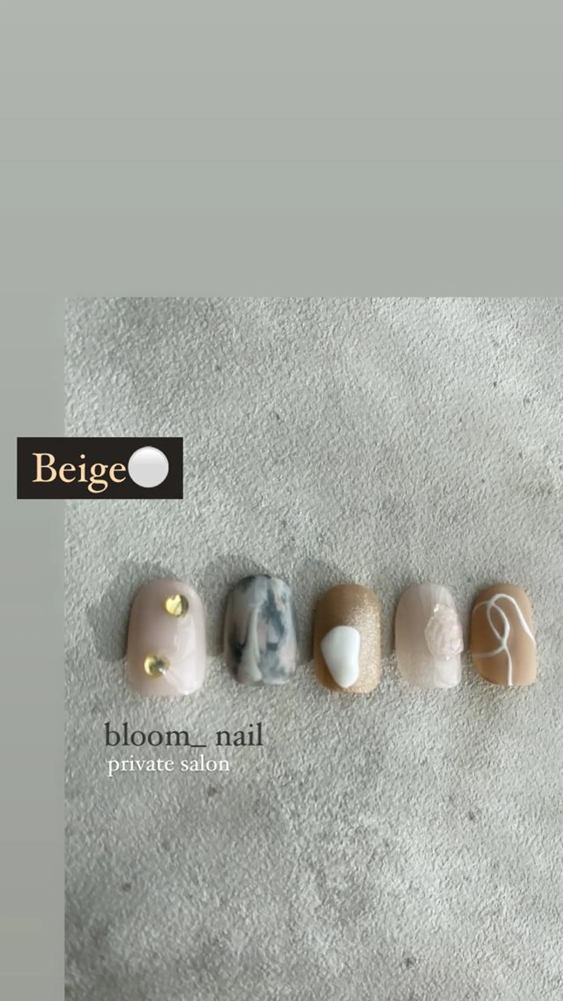 ネイル グラデーション ハート bloom_ nailのネイルデザイン