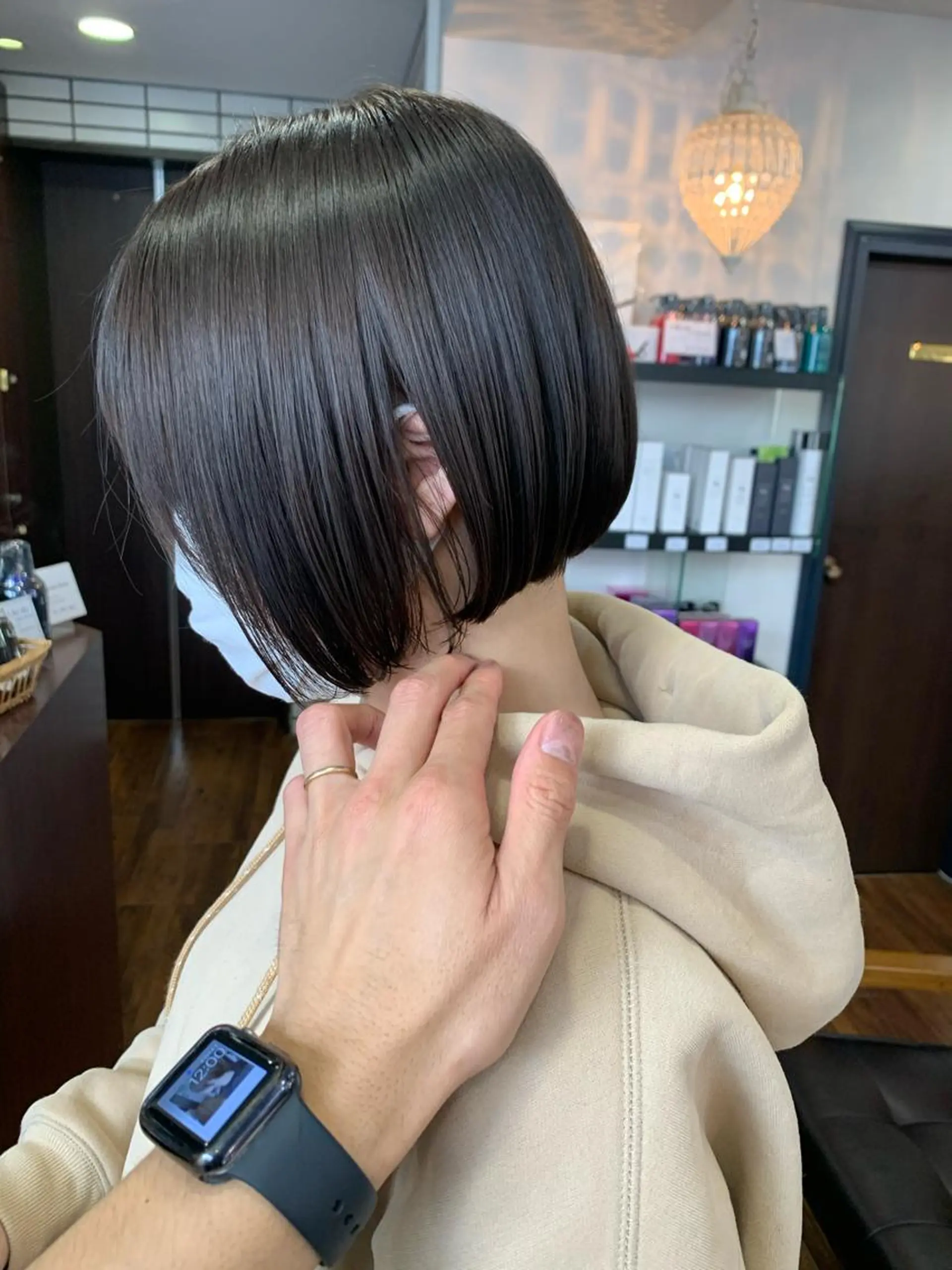 ショート 縮毛矯正/ショート/ レイヤー/畑中正敏のヘアスタイル