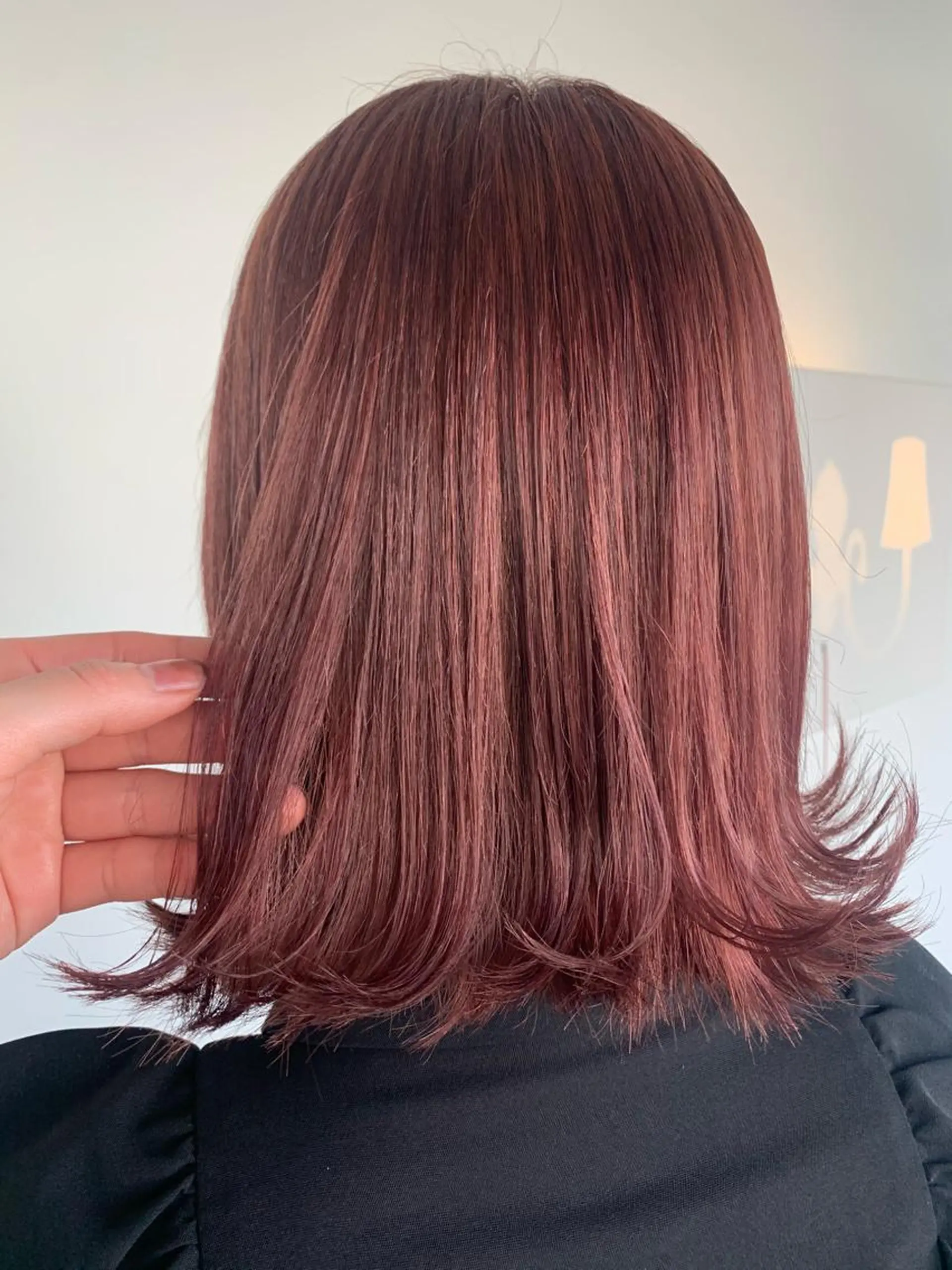 ミディアム おせ ちさとのヘアスタイル