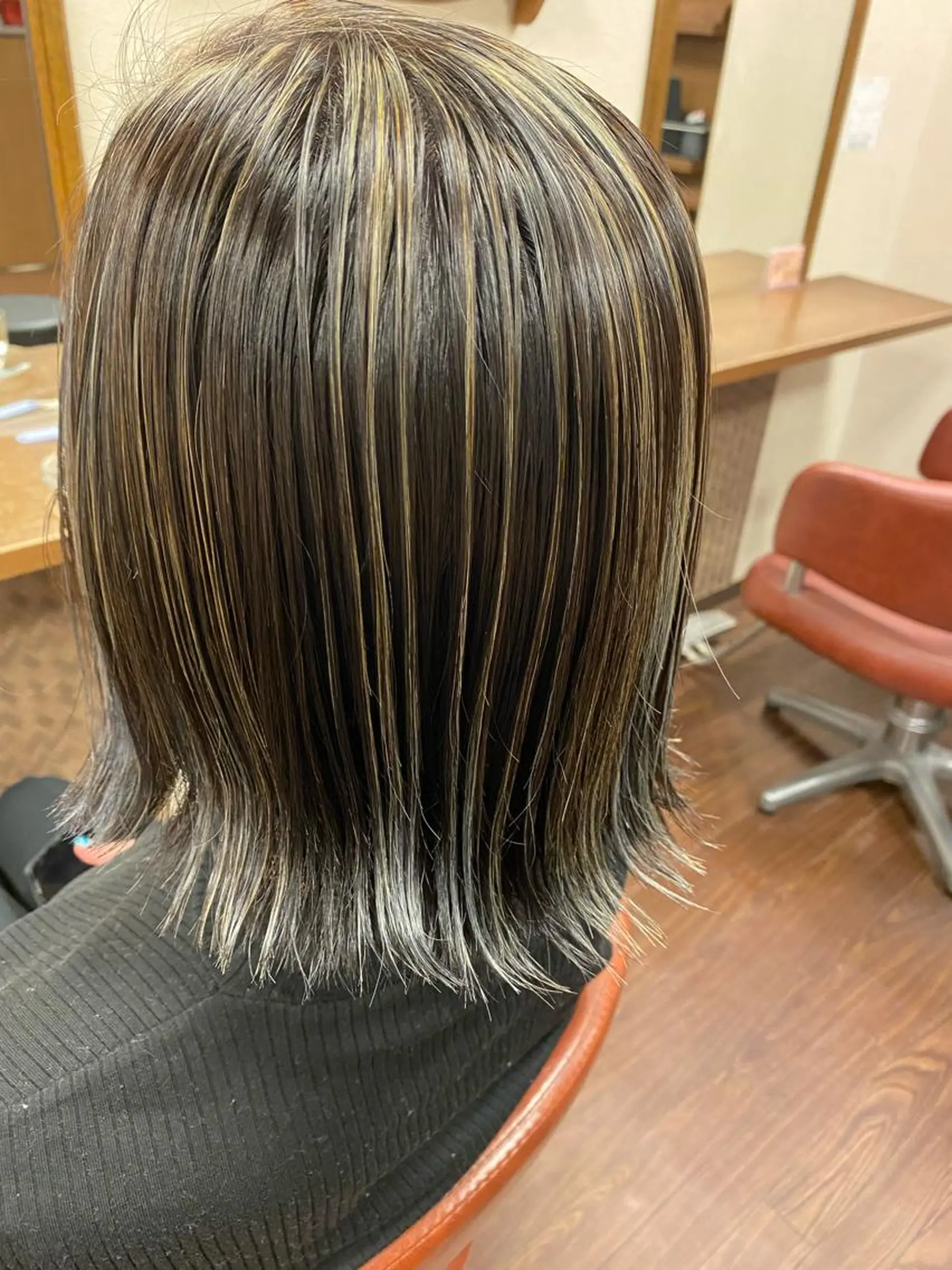 ミディアム カラー liL  hair サトウリョウタのヘアスタイル