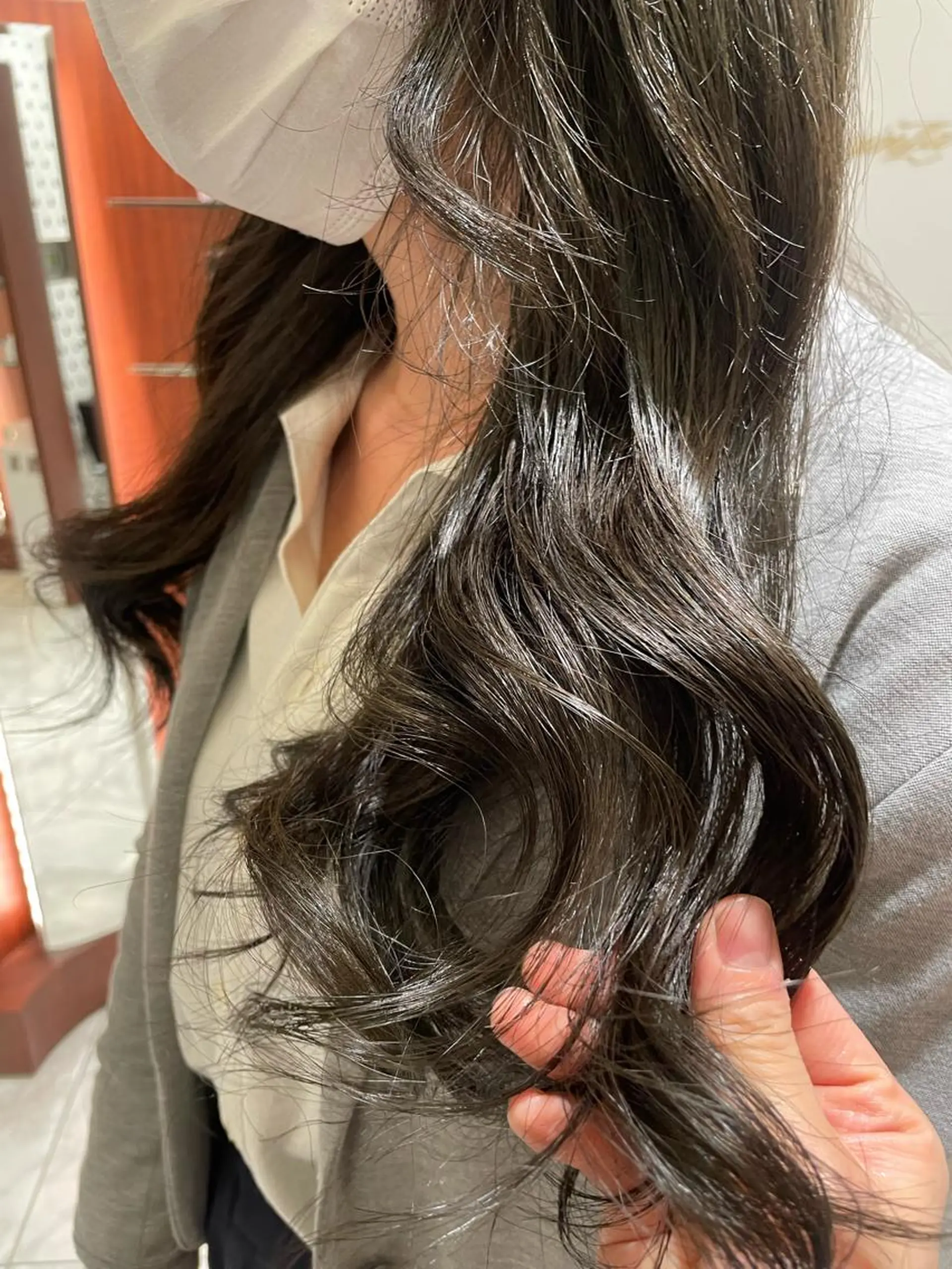 ロング 韓国風パーマ/ヘア セット/店長みづきのヘアスタイル