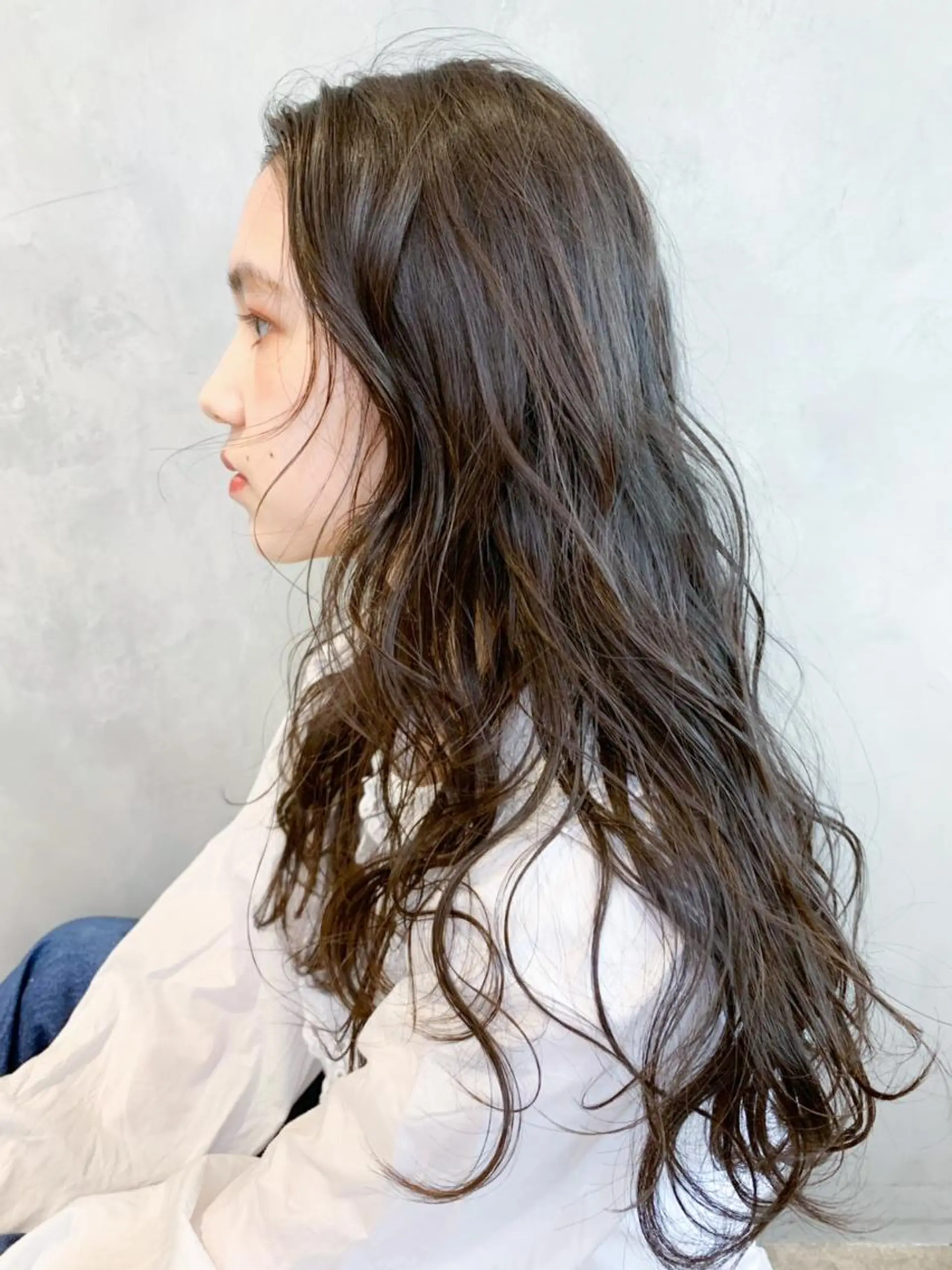 ロング カラー パーマ ヘアアレンジ ITbyALBUM 中野店のヘアスタイル