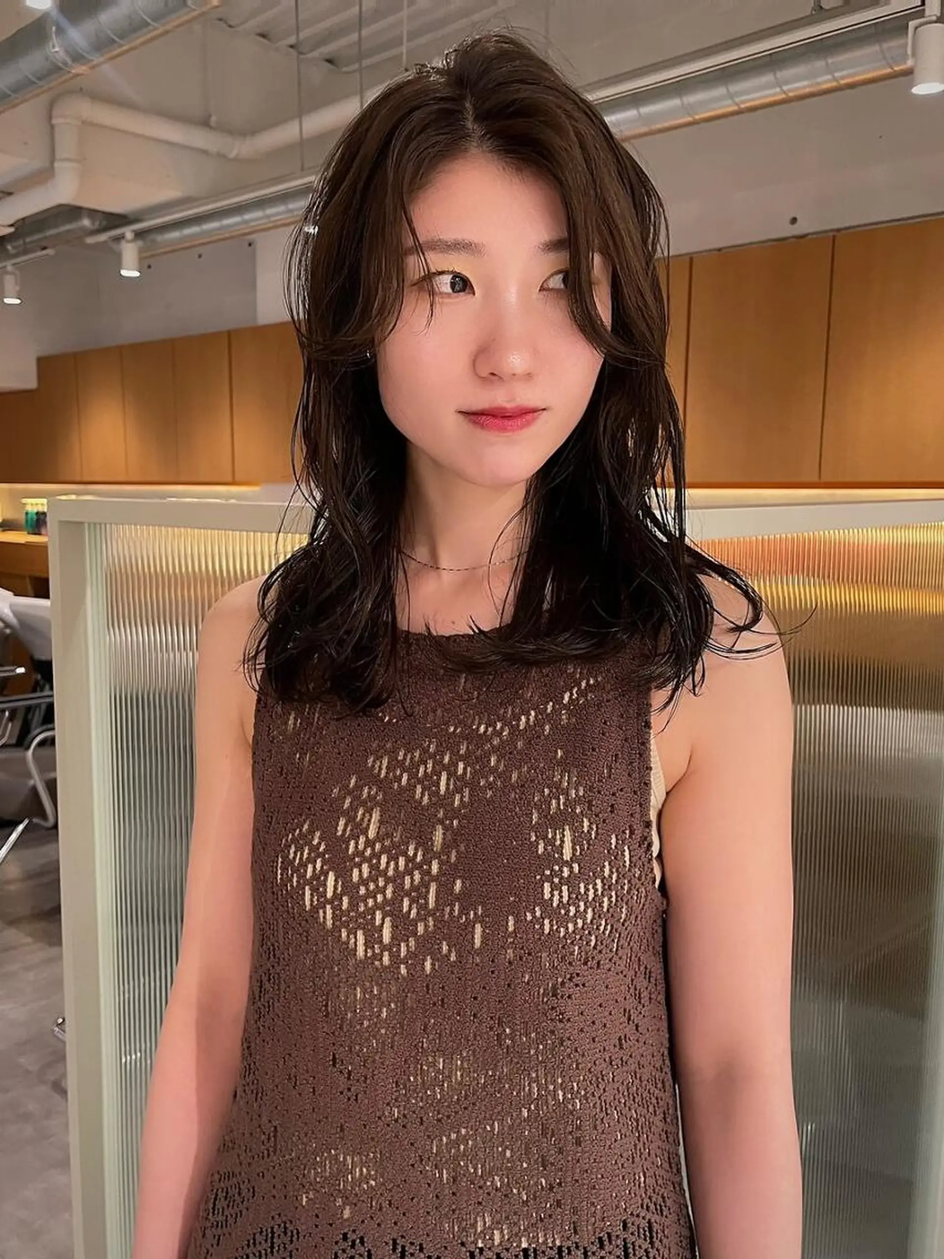 セミロング カット パーマ ボブ/レイヤー/ 御田村裕人のヘアスタイル