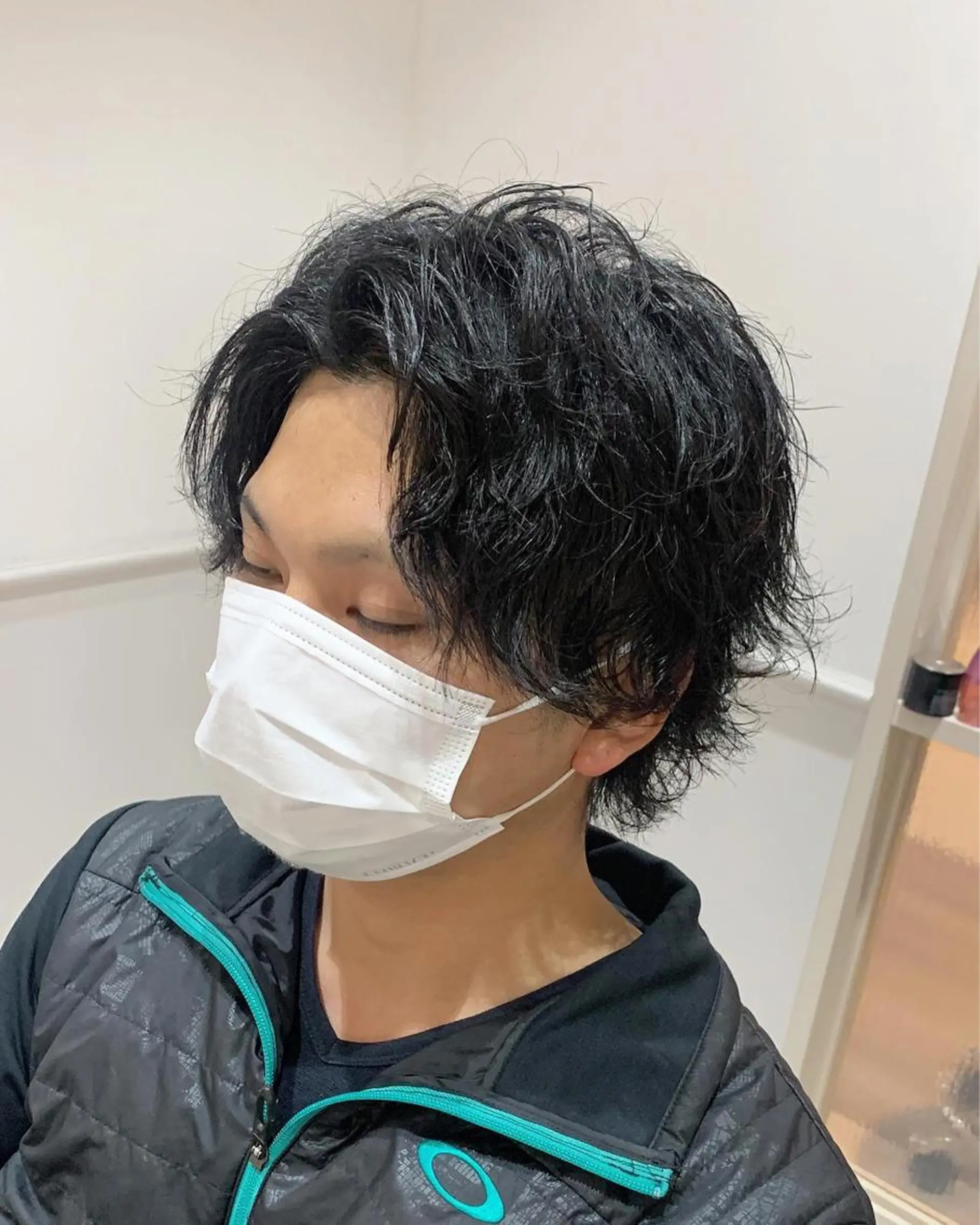 ミディアム カット パーマ 大人男髪/メンズ パーマ/hiroのヘアスタイル