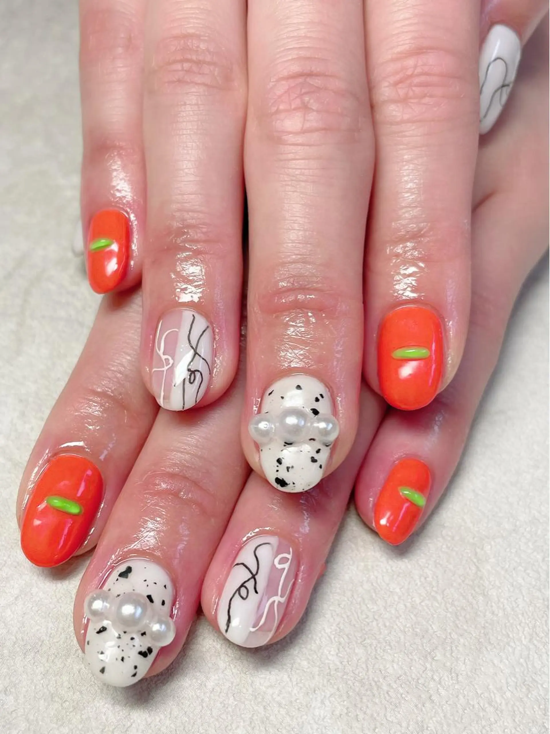 ネイル アートネイル ハンドネイル lemon nailレモンネイルのネイルデザイン