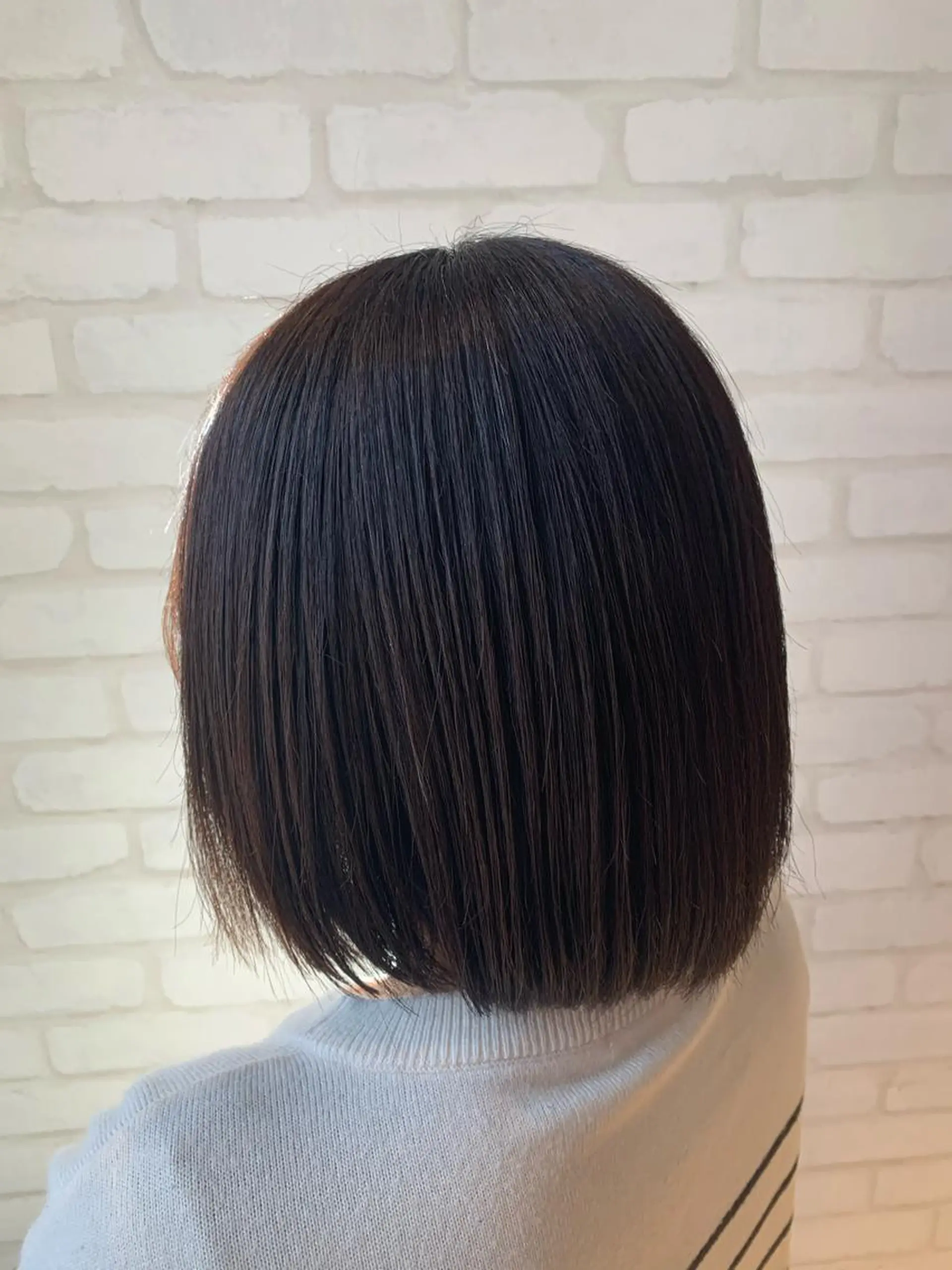 ミディアム 縮毛矯正 秋葉 万柚子のヘアスタイル
