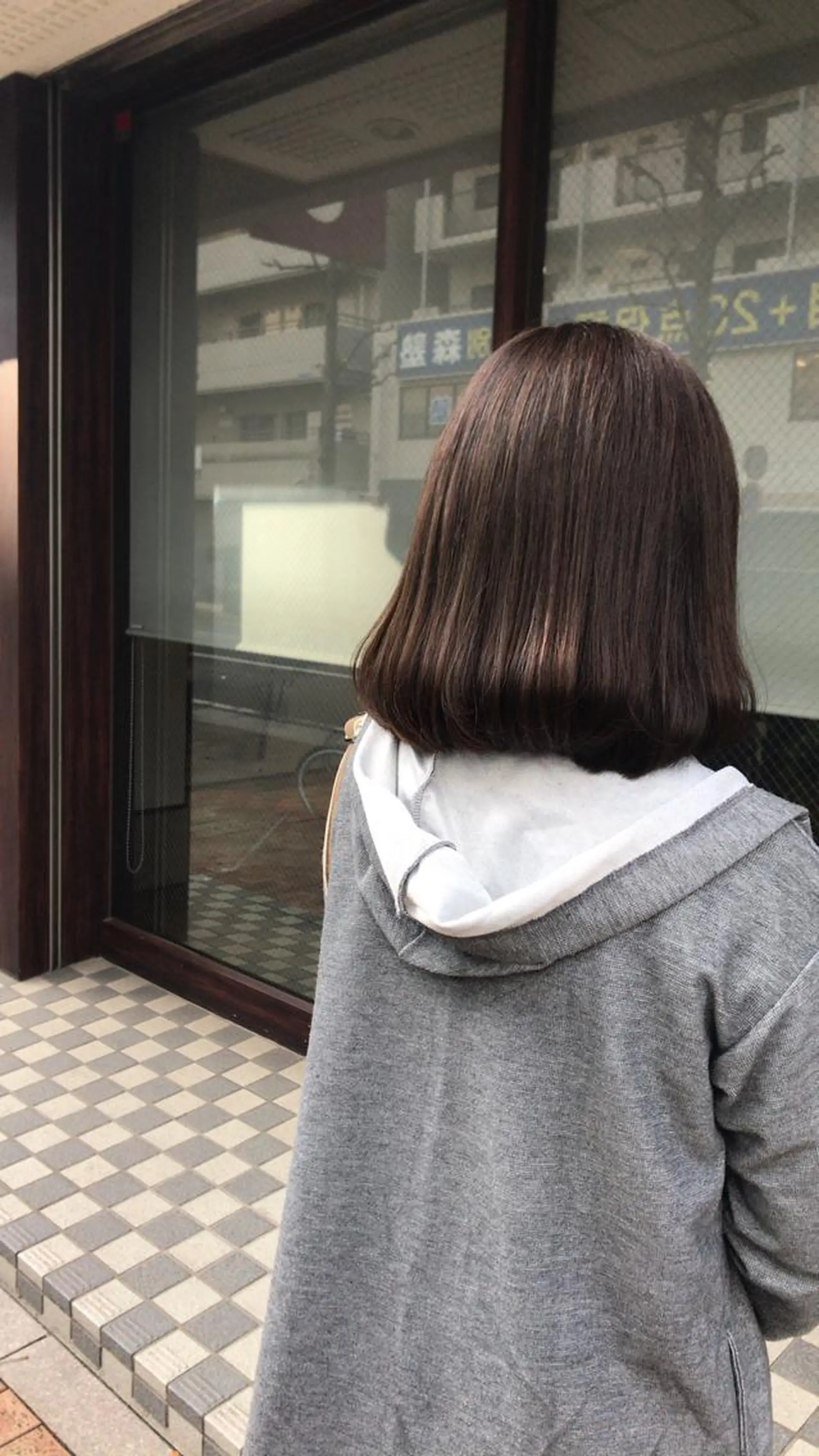 ミディアム カラー ブラウンカラー ナチュラルブラウン ボブ 長めボブ SUPREME HAIR 船橋店所属・サプリームヘア 飯田みち瑠のヘアスタイル