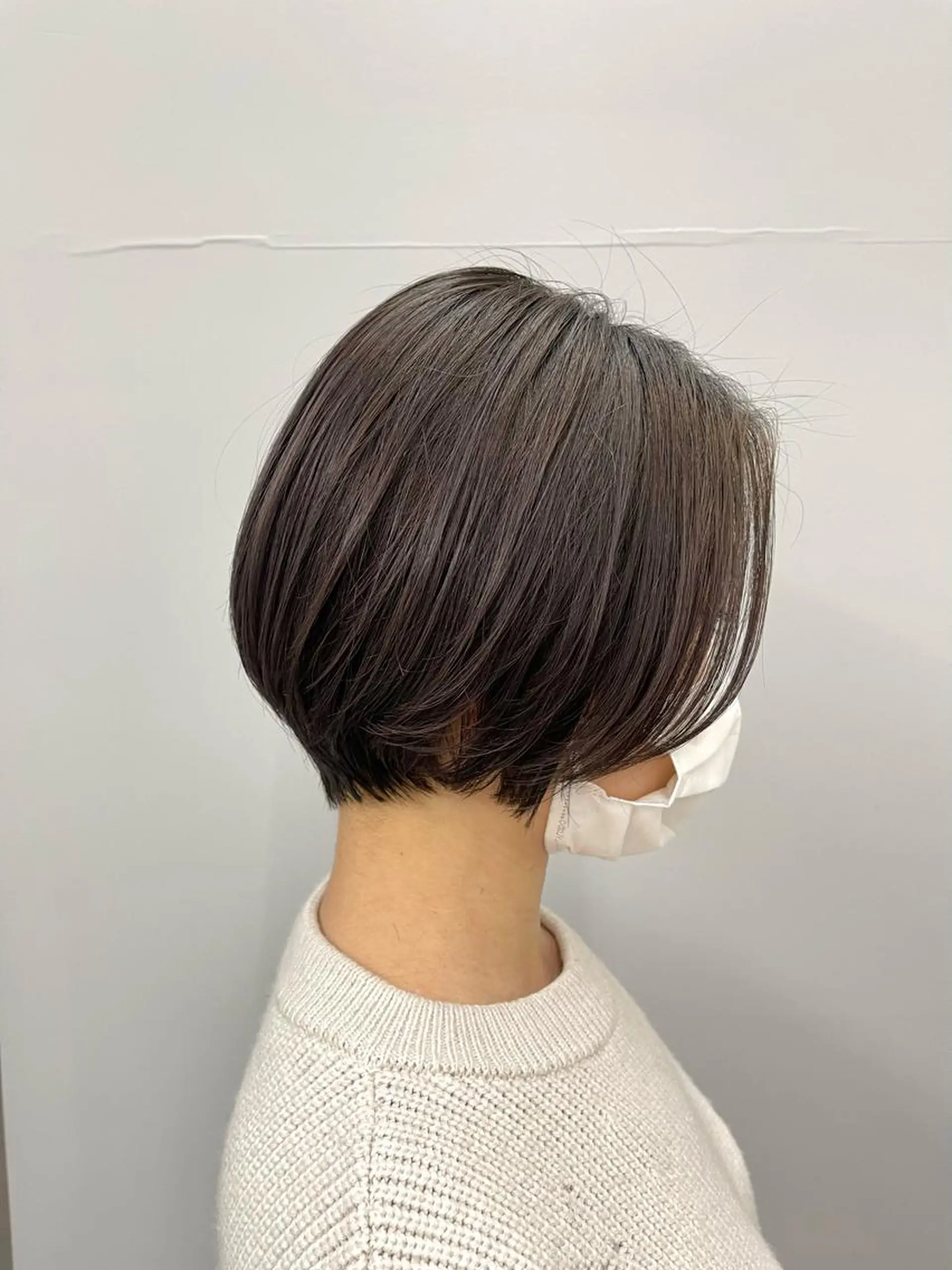 ショート カラー パーマ トリートメント 酸性ストレート ストレートパーマ 滝沢 嵩大のヘアスタイル