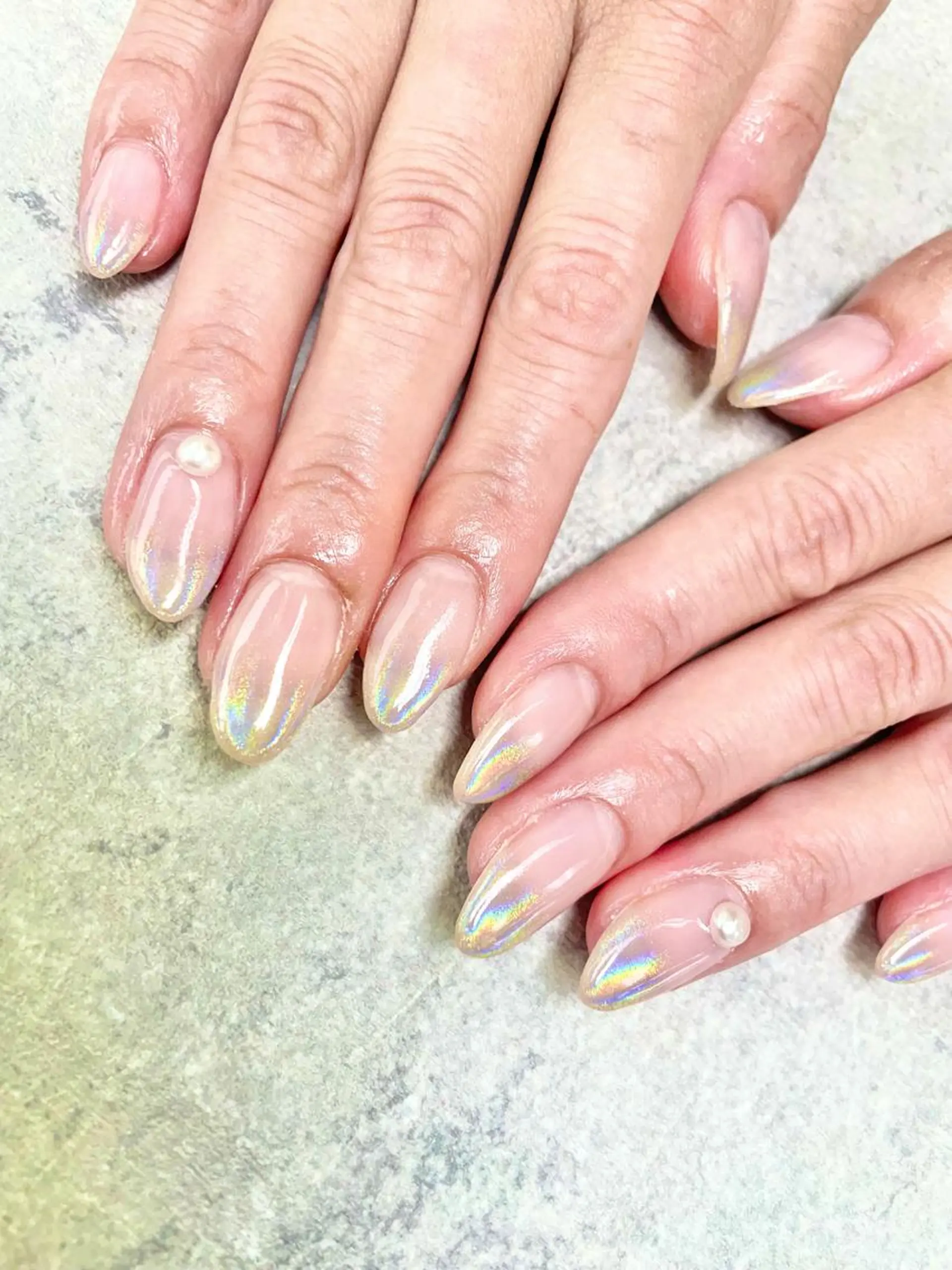 ネイル アートネイル フレンチネイル ジェルネイル ガラスフレンチ グラデーション ハンドネイル ハンドケア FASTNAIL PLUS 新宿店のネイルデザイン