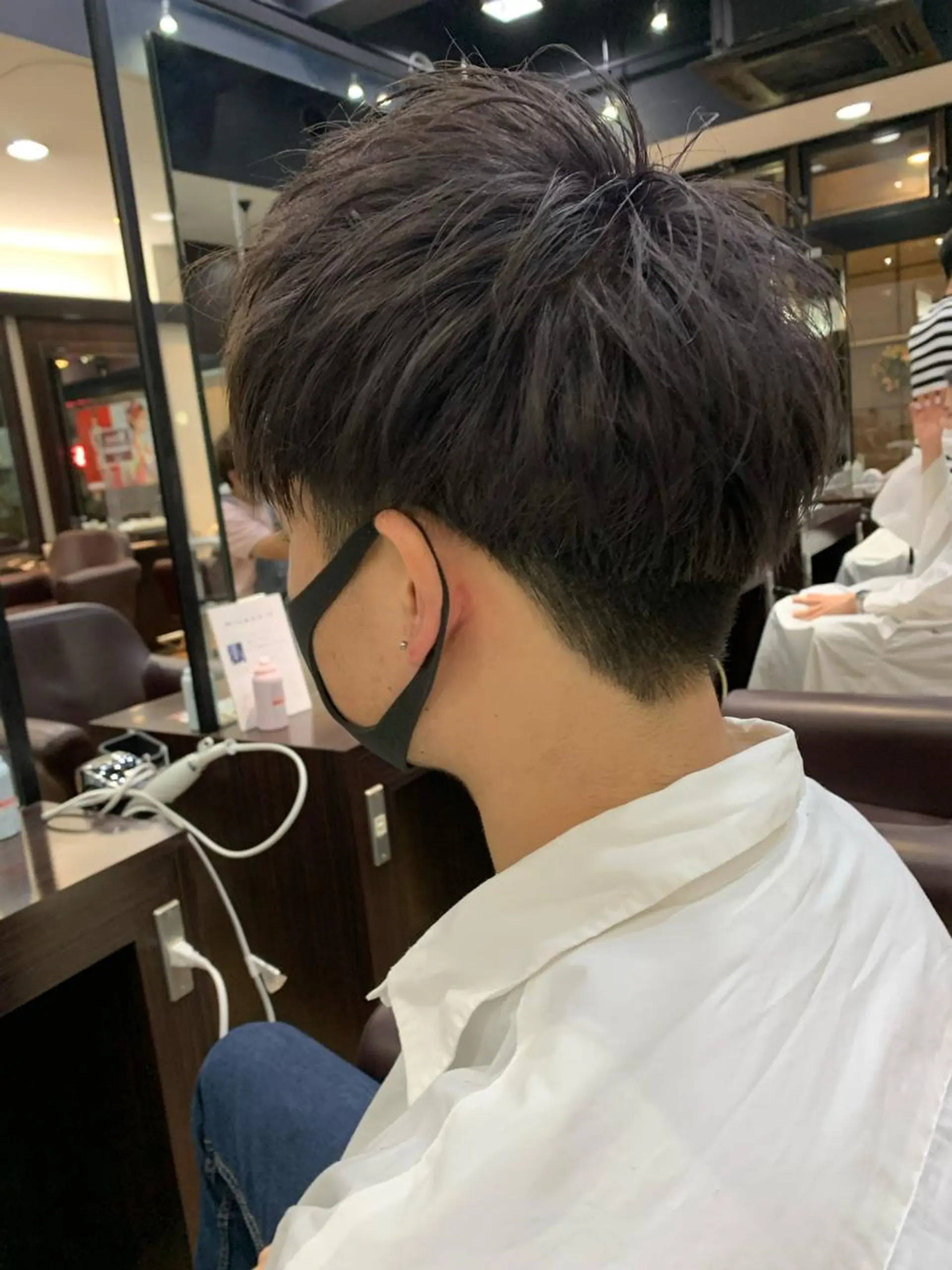 カラー メンズ AMI ウルフパーマ/メンズのヘアスタイル