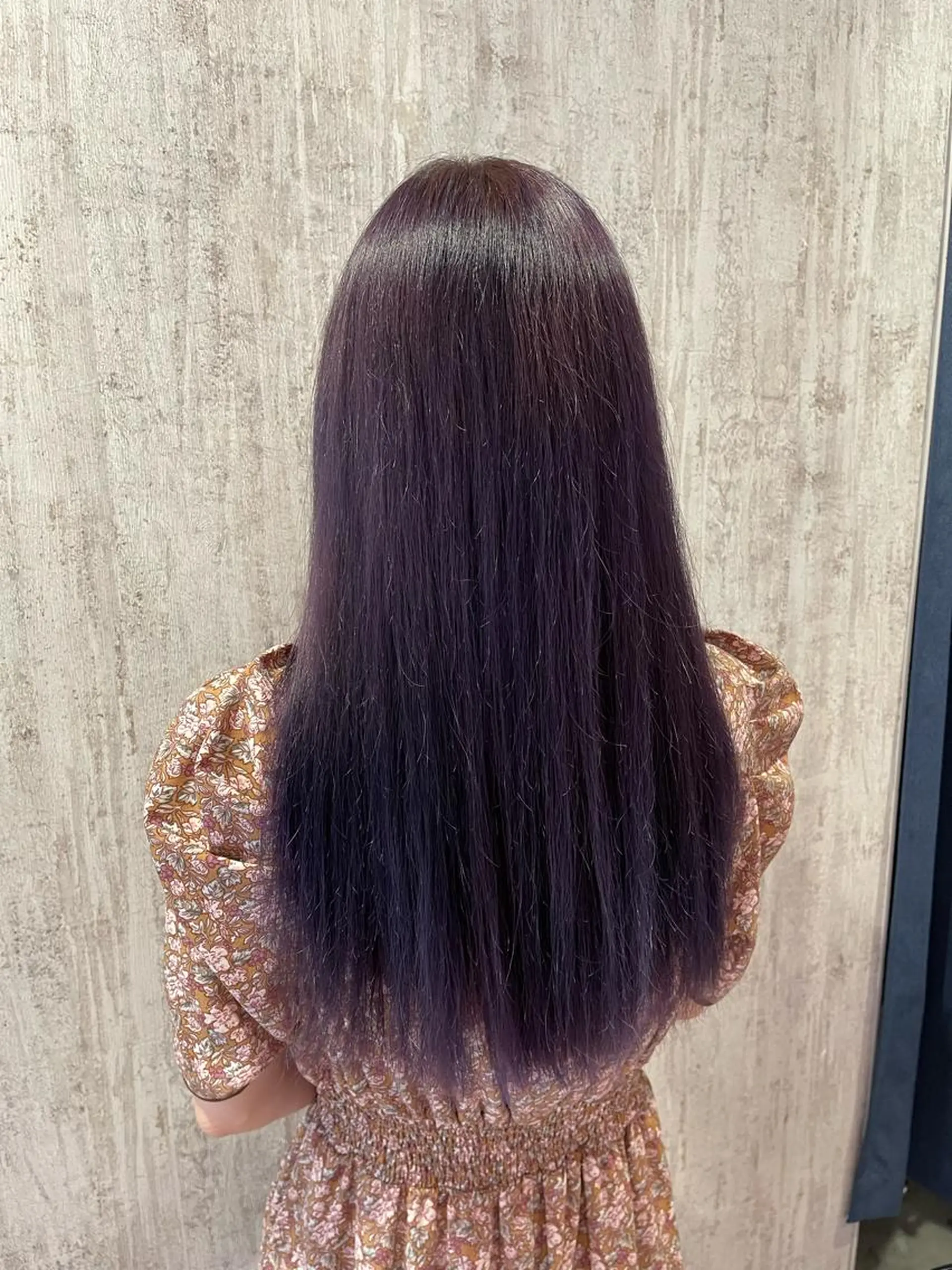 ロング カラー バイオレットカラー 川崎 龍馬のヘアスタイル