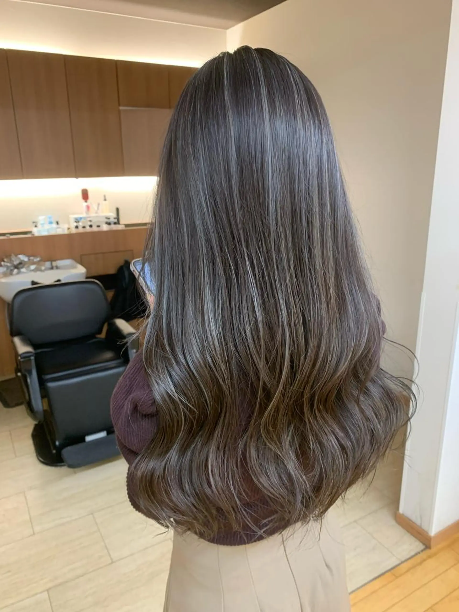 ロング カラー ハイライトカラー ハイライト カット ヘアカラー トリートメント MISAKI /モテ愛されのヘアスタイル