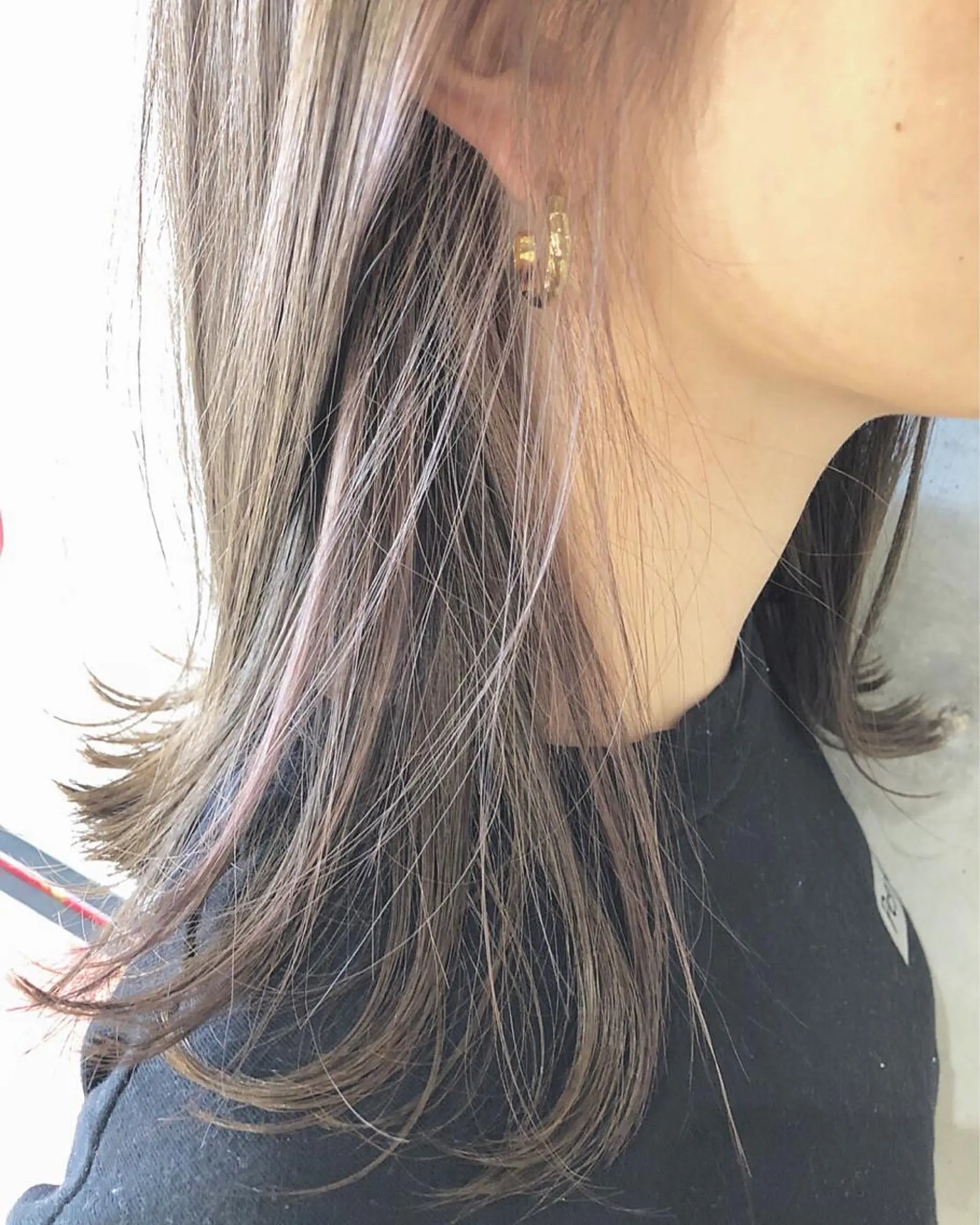 ロング カラー 顔周りカット/髪質改 善/新宿/畑中稔里のヘアスタイル