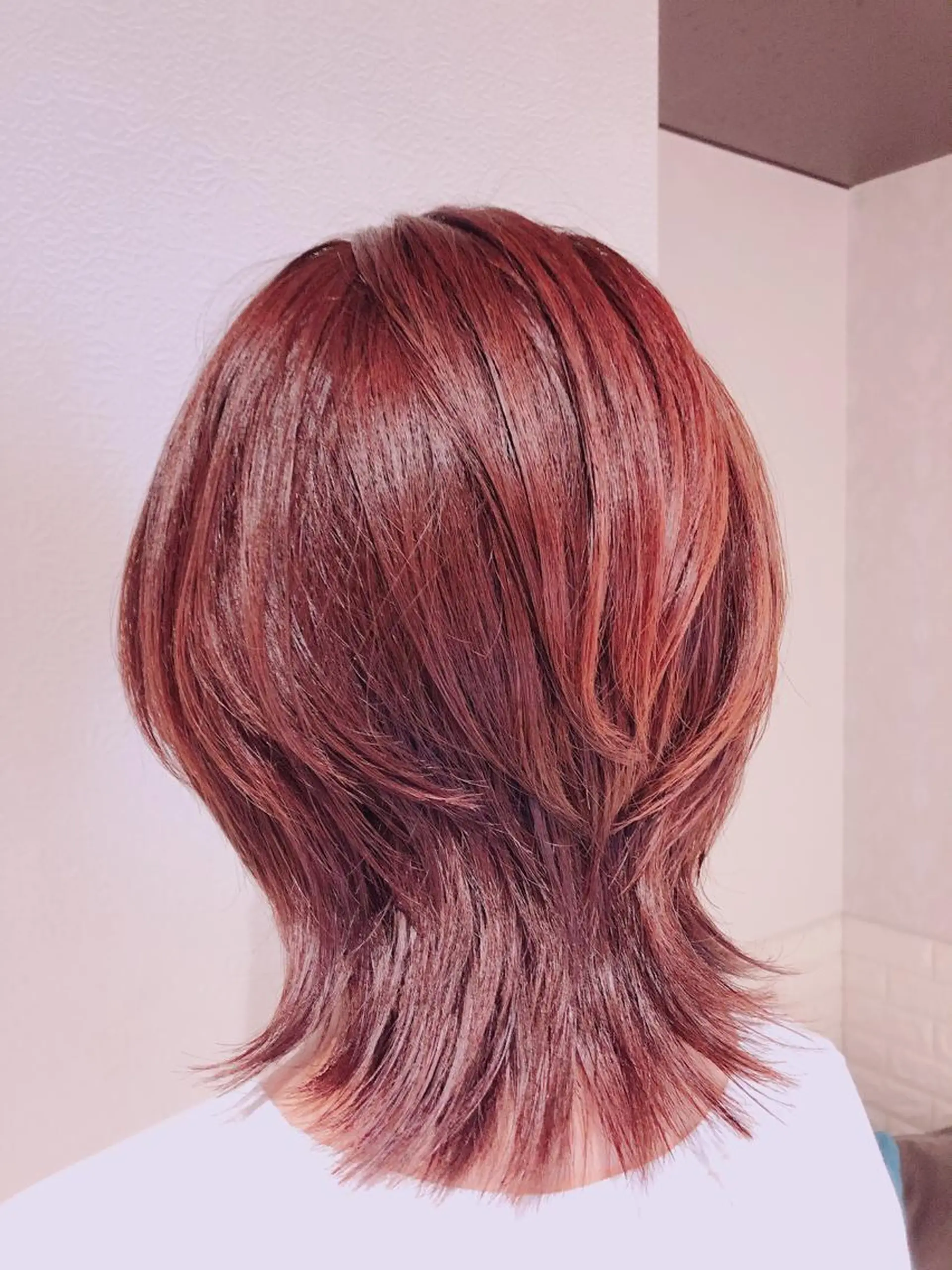 ショート カラー オレンジ サロンドユウ こはるのヘアスタイル