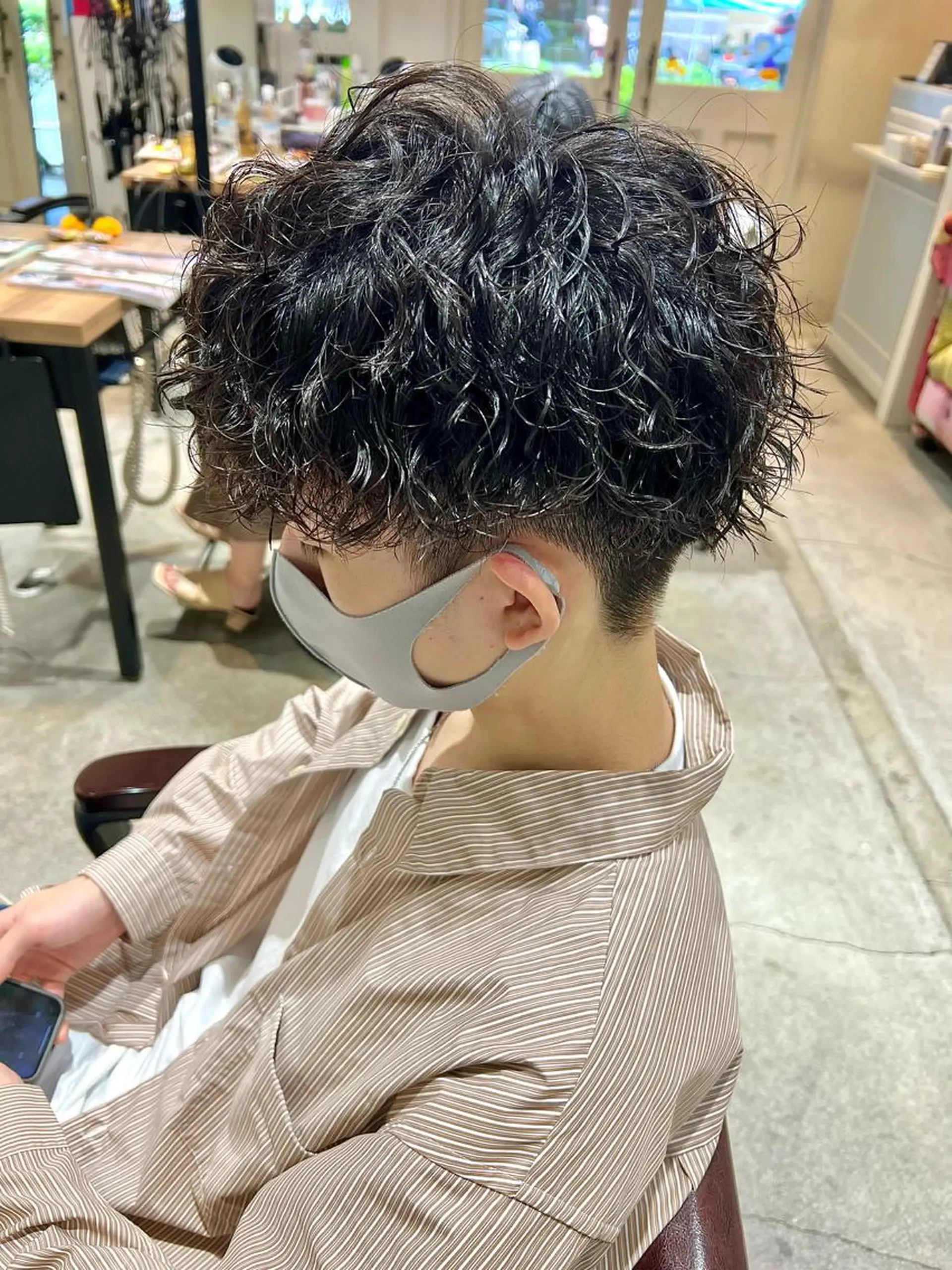 ショート パーマ メンズ カット パーマ 🦩パーマン🦩佐藤 航太のヘアスタイル
