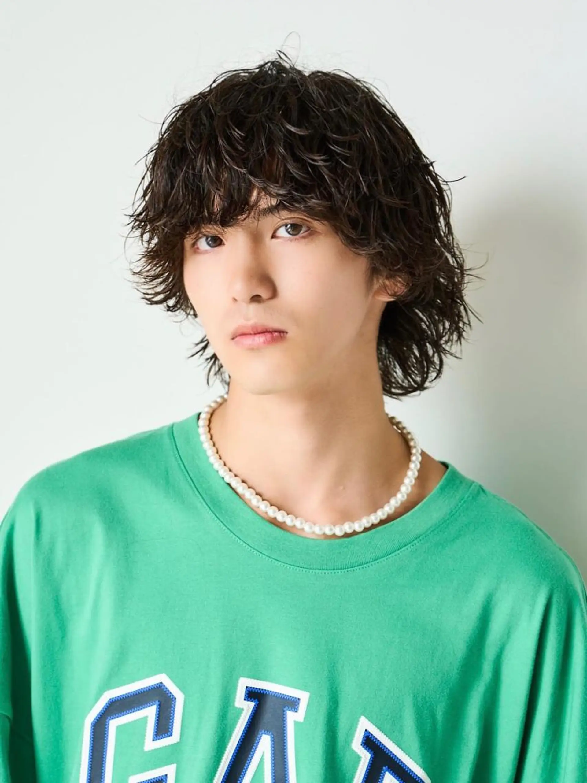 ミディアム メンズ ミディアムパーマ メンズパーマ 波巻きパーマ fifth リュウセイのヘアスタイル