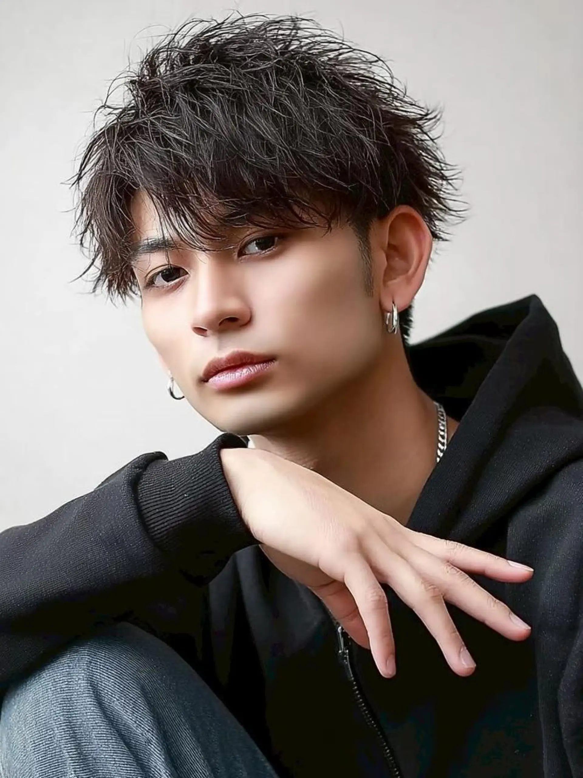 メンズ ハイトーン/デザイン カラー/るいのヘアスタイル