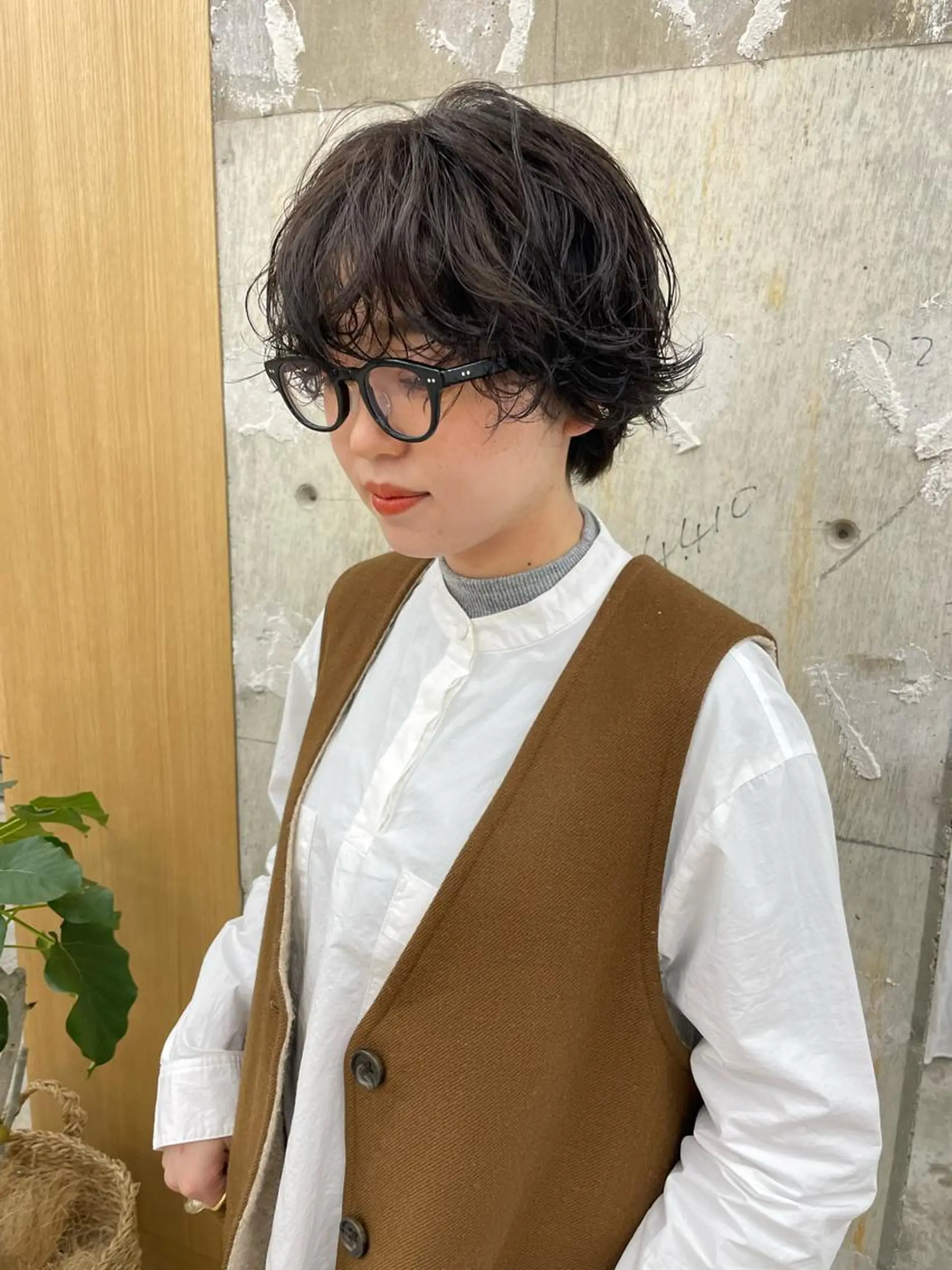 ショート パーマ カット 垢抜けボブ/SAHO /OAK溝の口のヘアスタイル