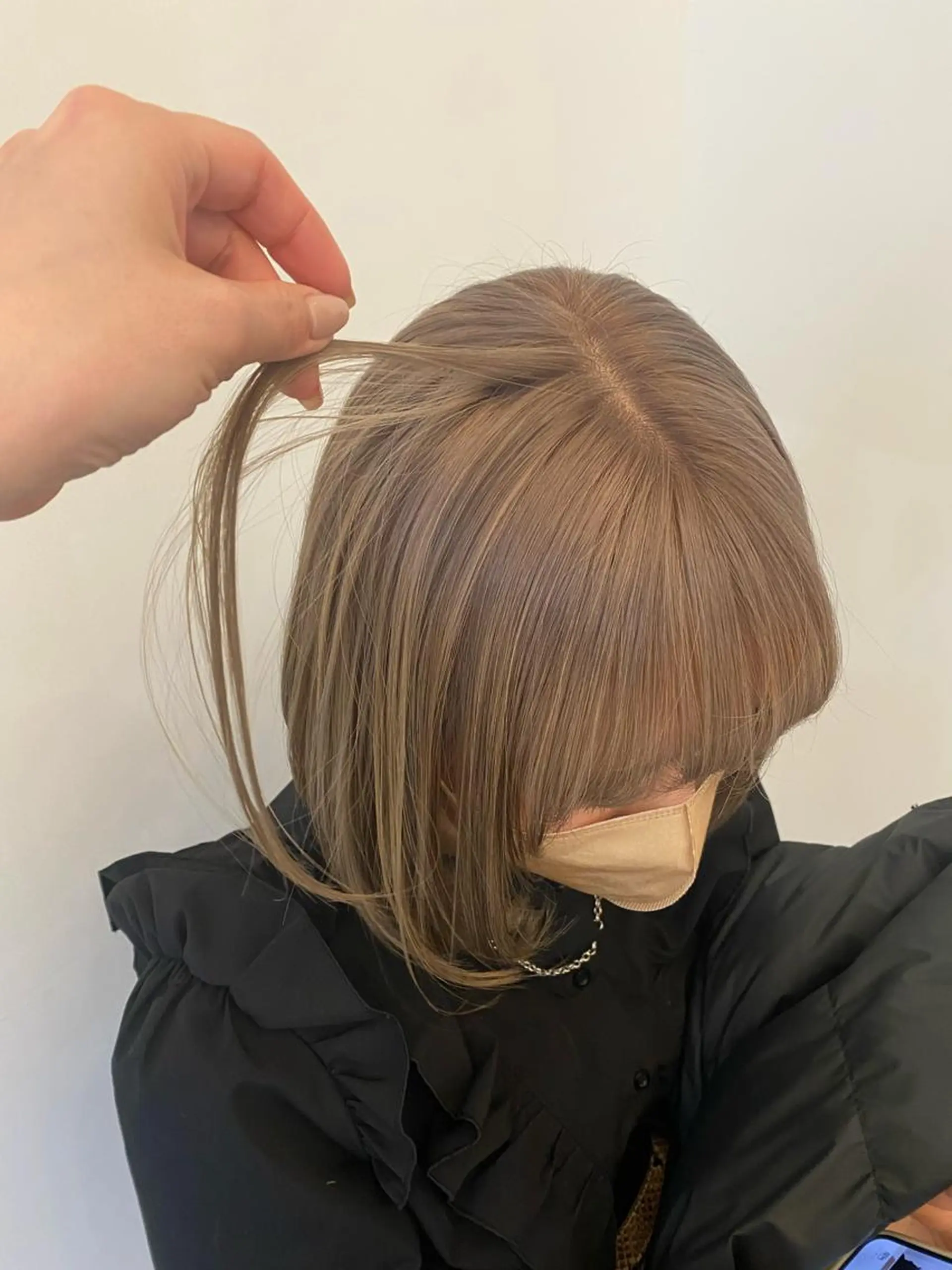 ショート 透け感たっぷり柔らか 梨花子🌼のヘアスタイル