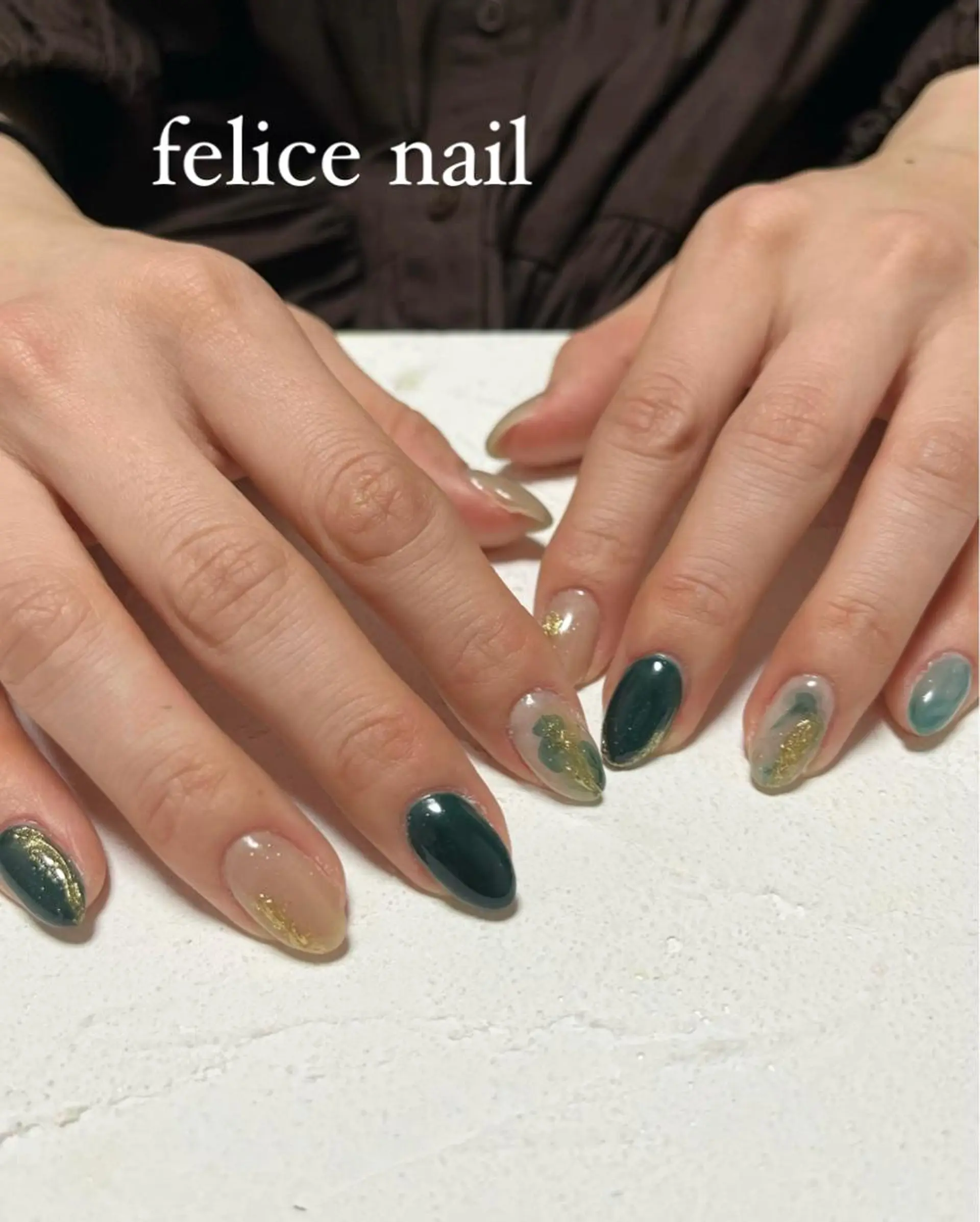 ネイル ニュアンスネイル オフィスネイル シンプルネイル felice nailのネイルデザイン