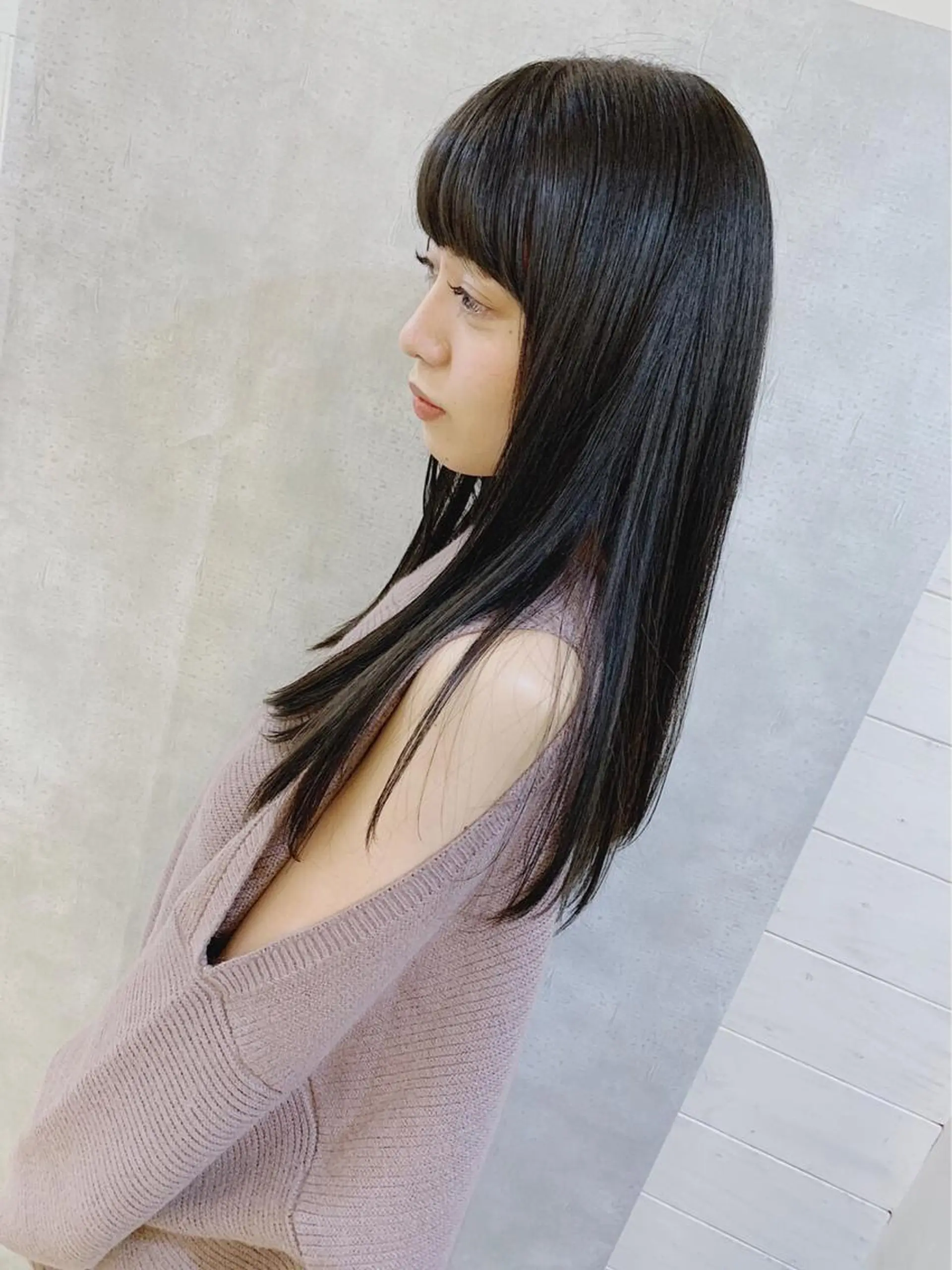 ロング カラー トリートメント _WHITE 難波本店のヘアスタイル