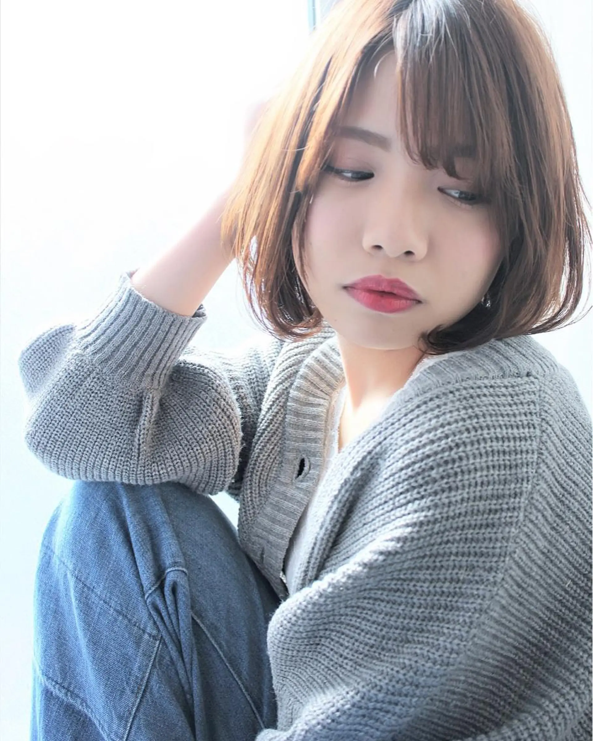 ショート ボブ カット ヘアカラー ショートと髪質改善 達人⭐️村上将梧のヘアスタイル
