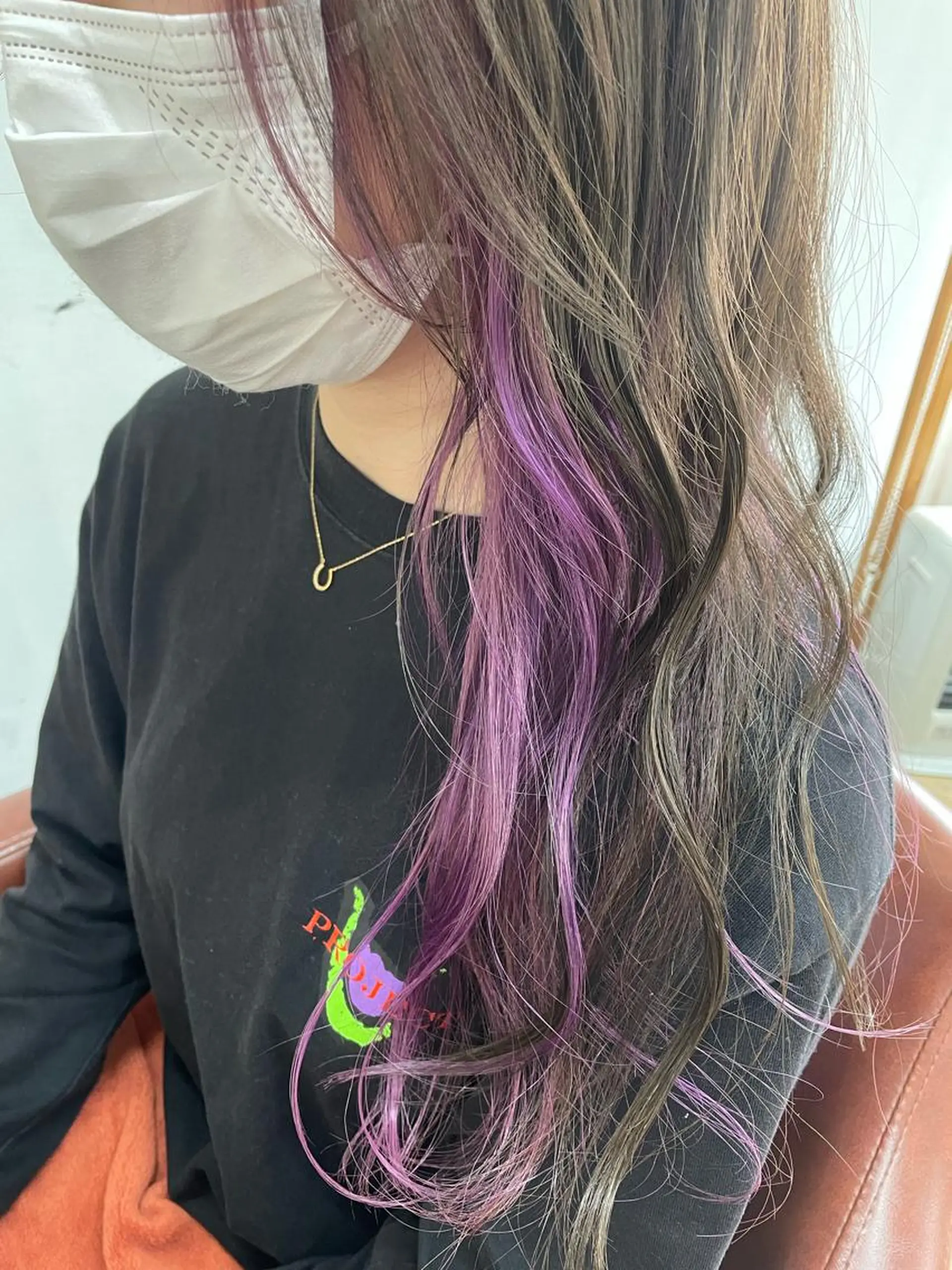 ロング カラー カット ヘアカラー トリートメント 佐藤 芽依のヘアスタイル