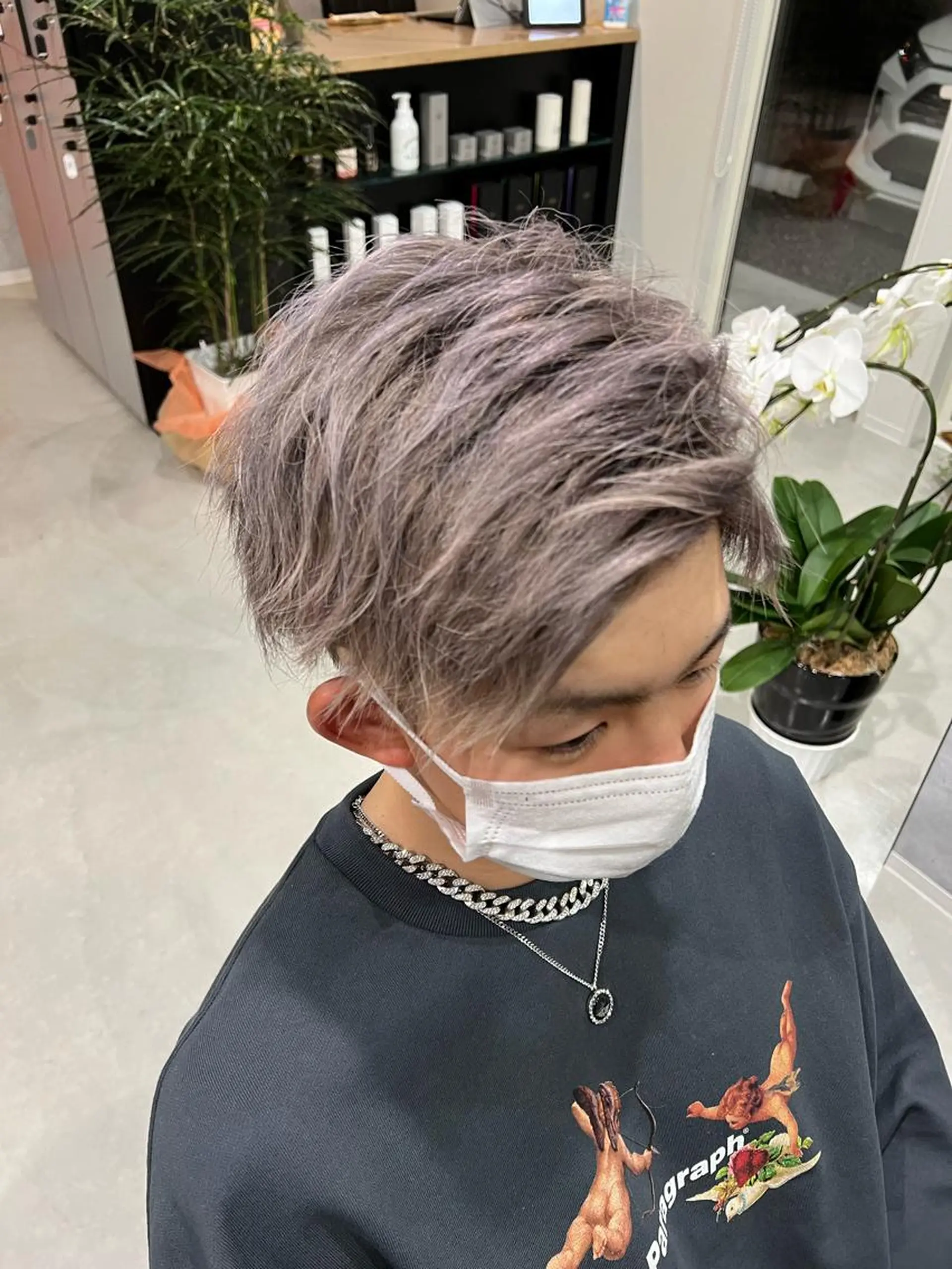 ショート カラー 宮地 崇文のヘアスタイル