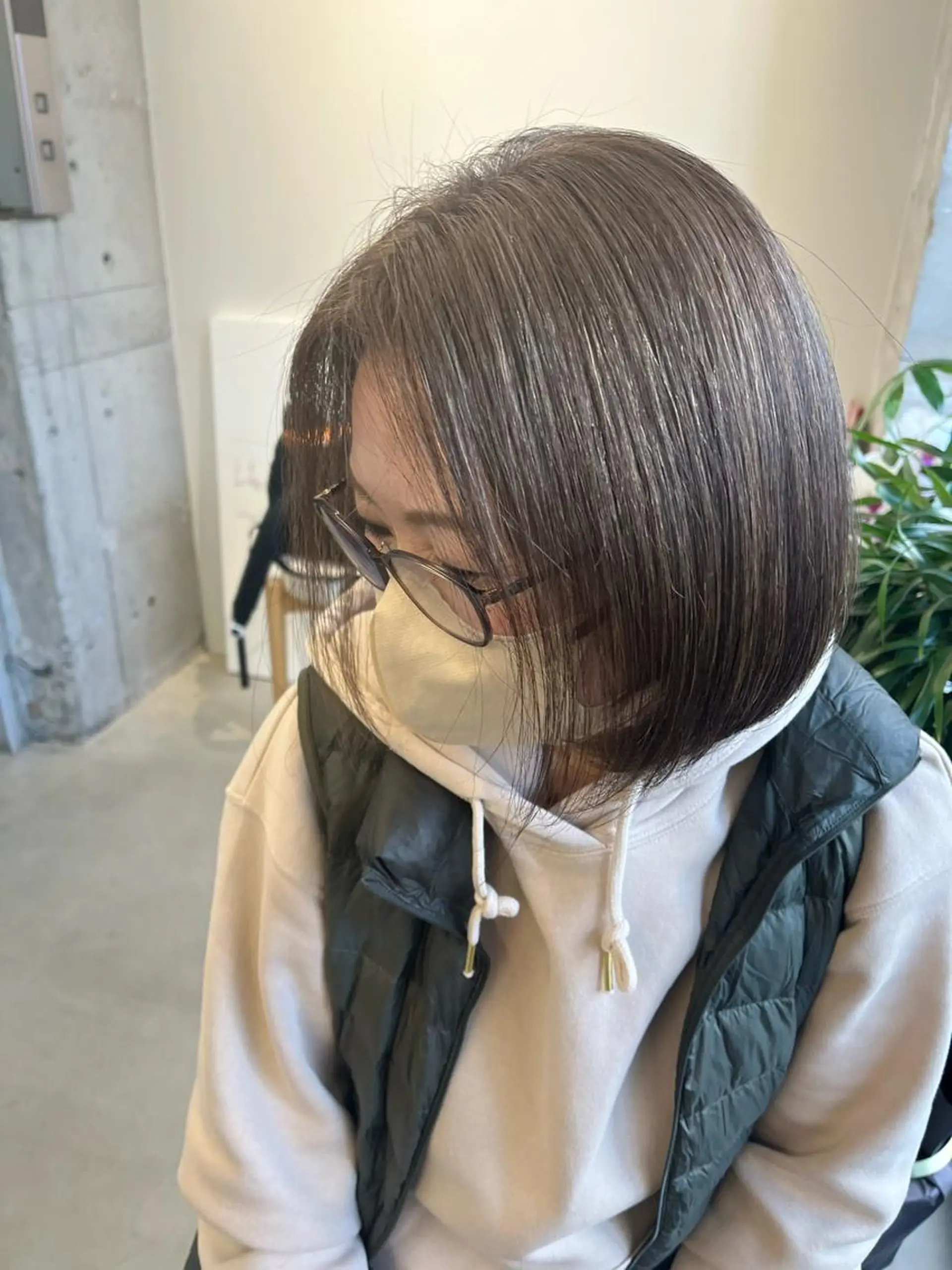 ショート カット ヘアカラー トリートメント 難波/白髪ぼかし/ KAORIのヘアスタイル